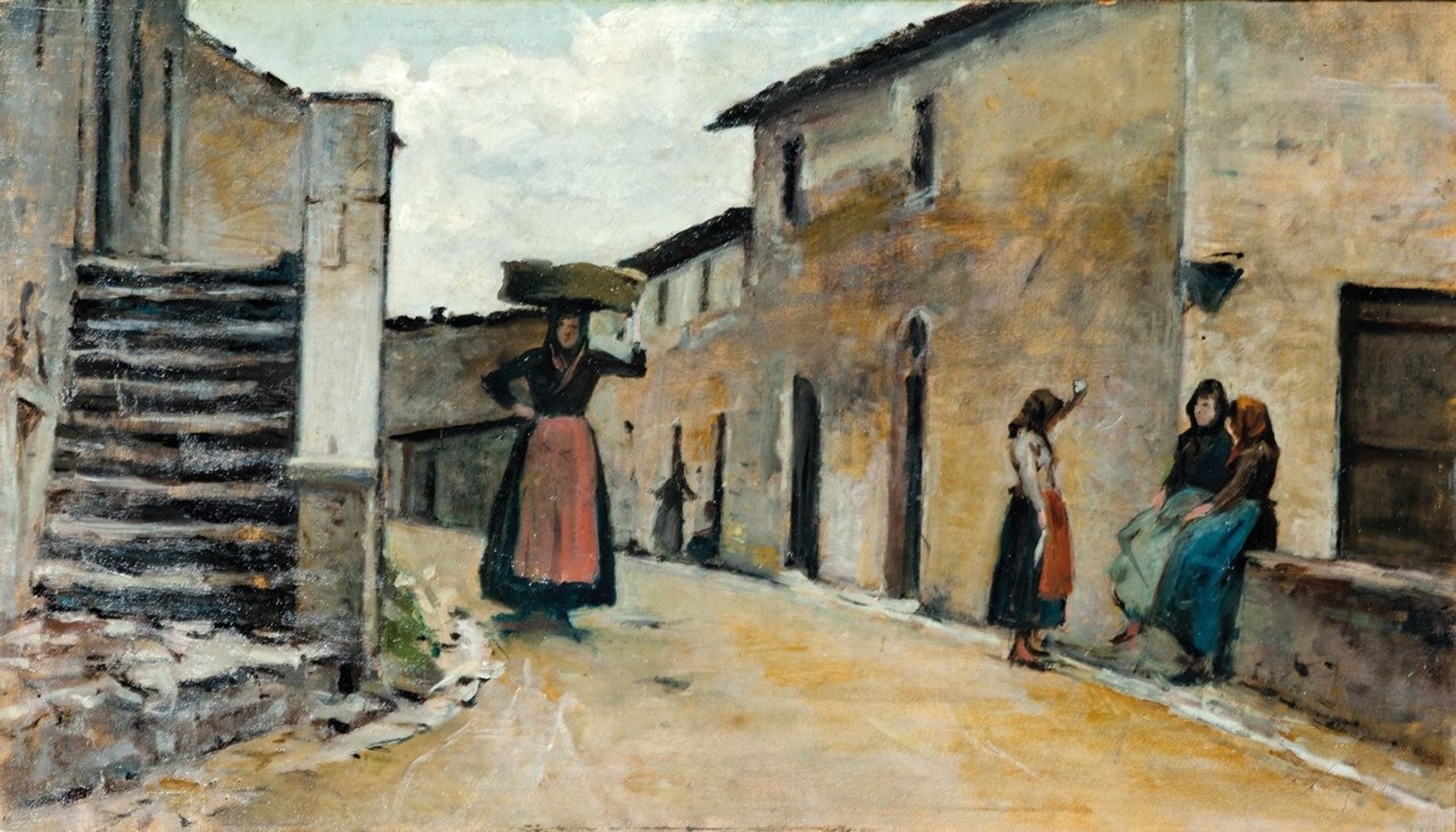 Peasant women from Gabbro by Silvestro Lega