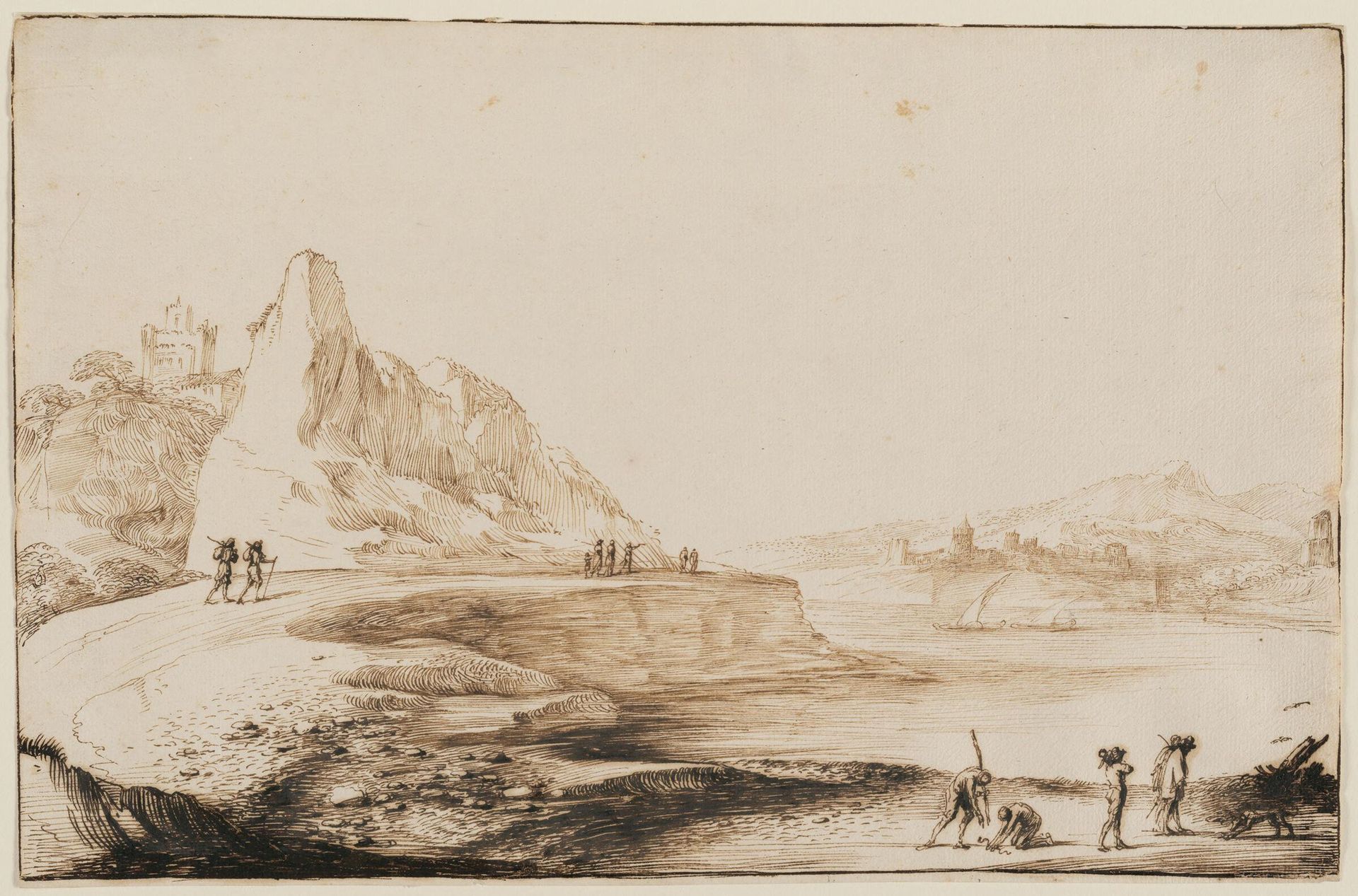 Landscape by Guercino (Giovanni Francesco Barbieri)