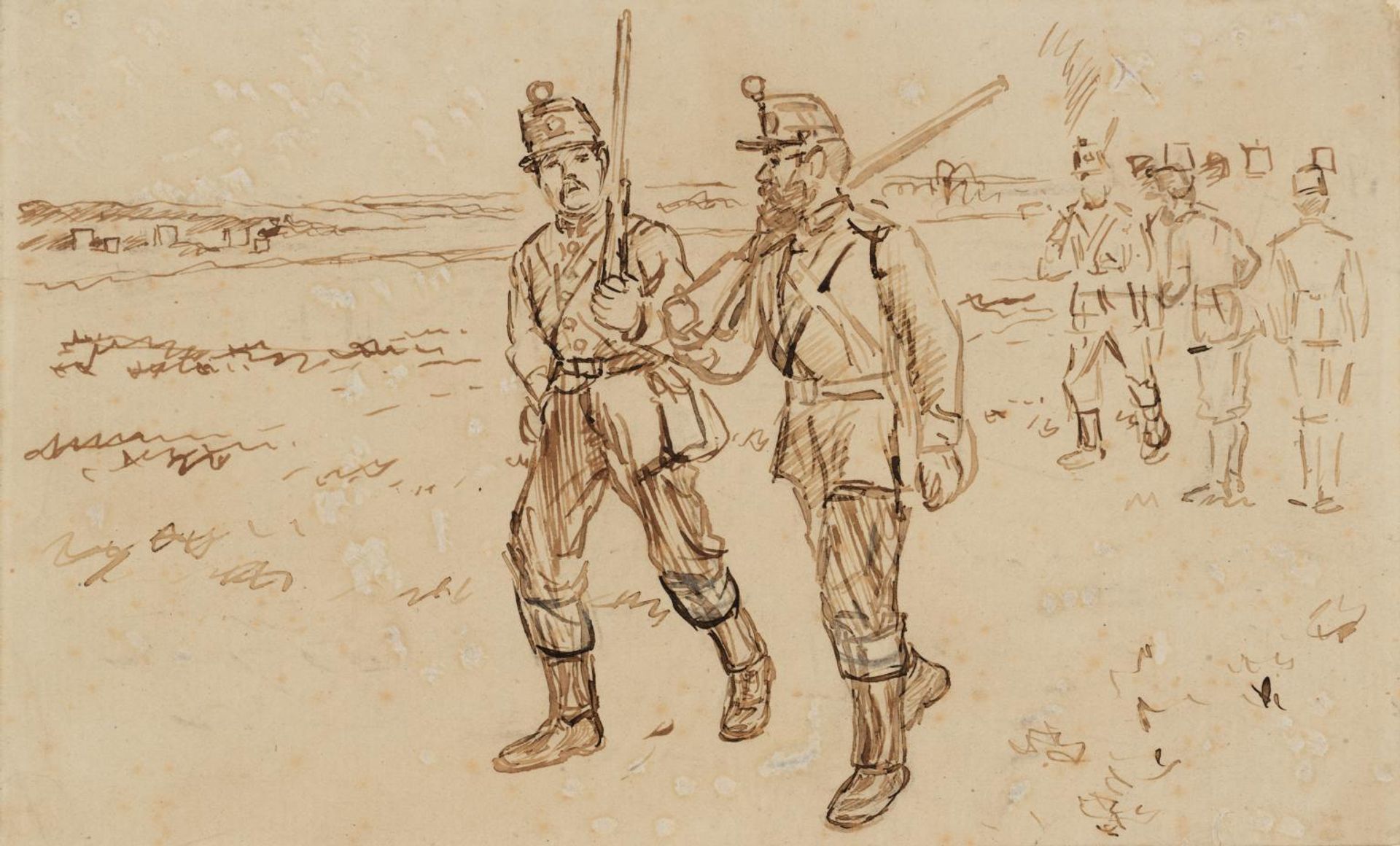 Drawing for ‘Punch’ by Charles Samuel Keene