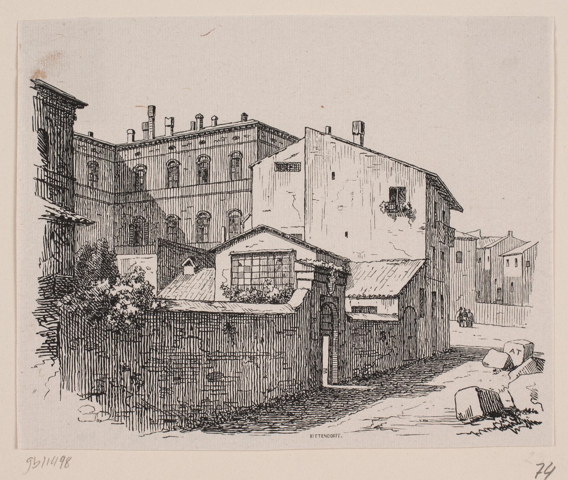 Thorvaldsens atelier i Rom by Axel Theodor Kittendorff