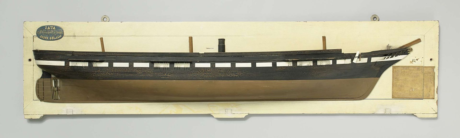 Half Model of a Screw Steamer by Rijkswerf Amsterdam