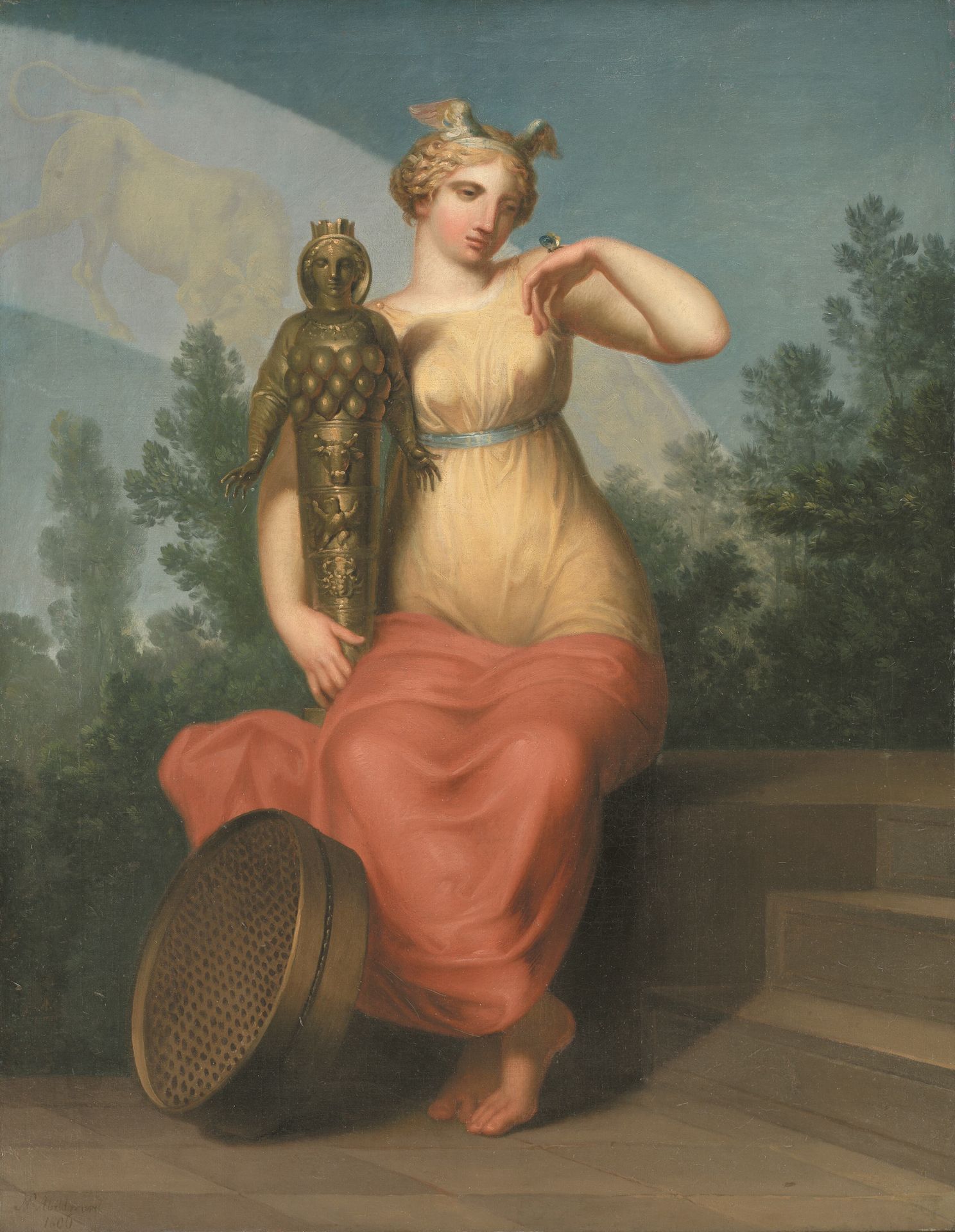 Philosophy. Allegorical figure. by Nicolai Abildgaard