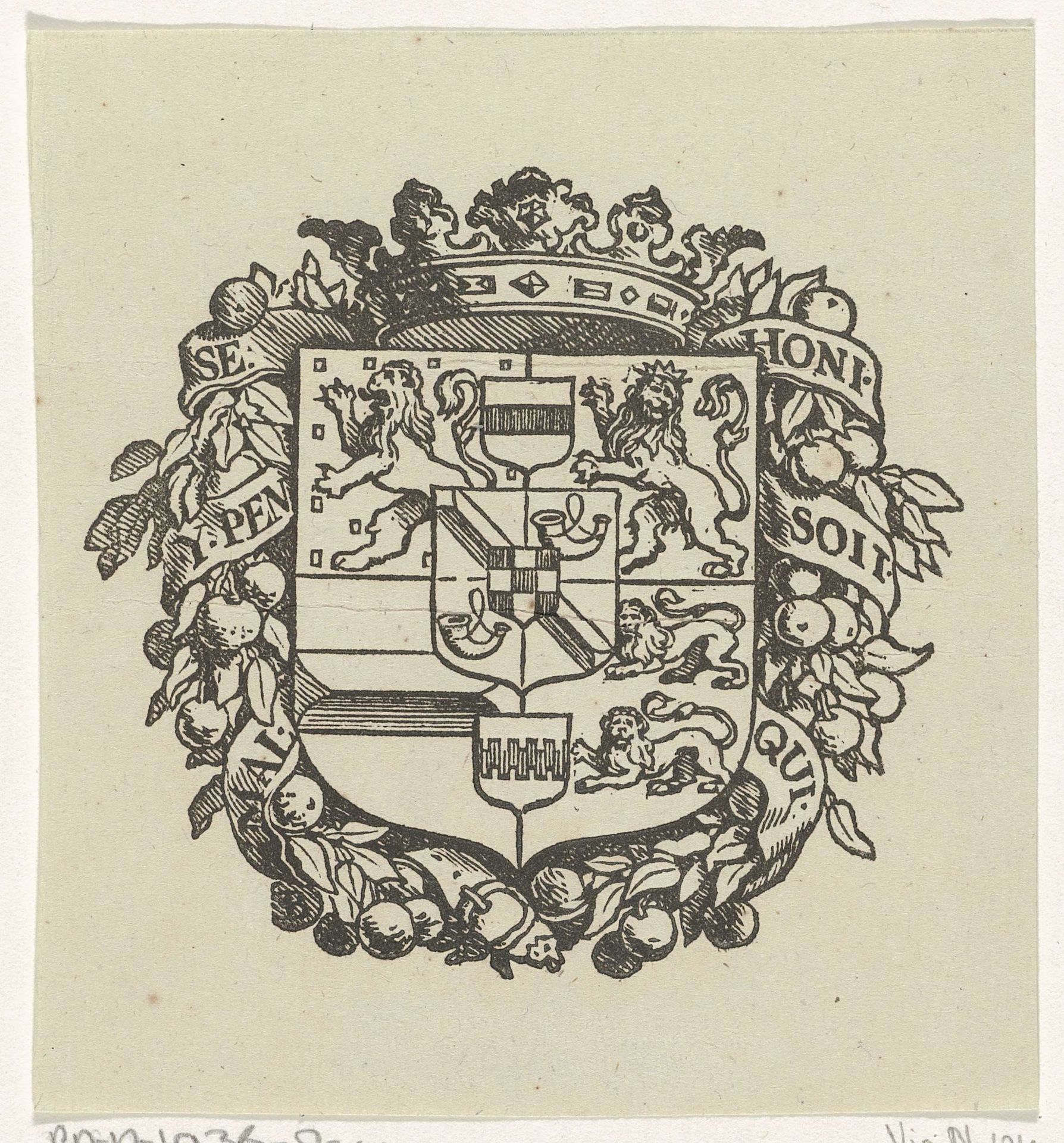Wapen van het Huis Nassau by Dirck de Bray