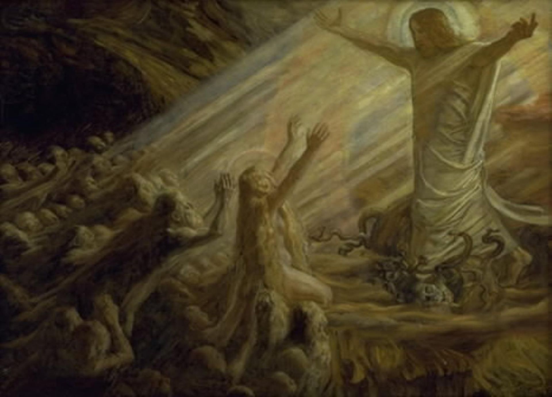 Christ in the Realm of the Dead. Study by Joakim Skovgaard