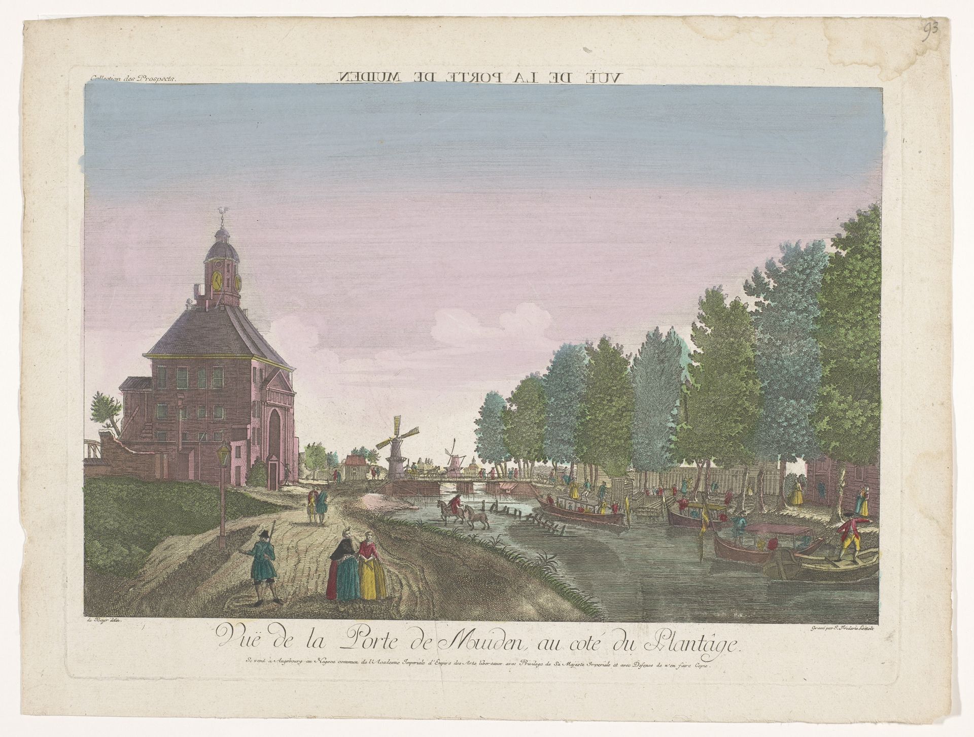 Gezicht op de Muiderpoort te Amsterdam by Kaiserlich Franziskische Akademie