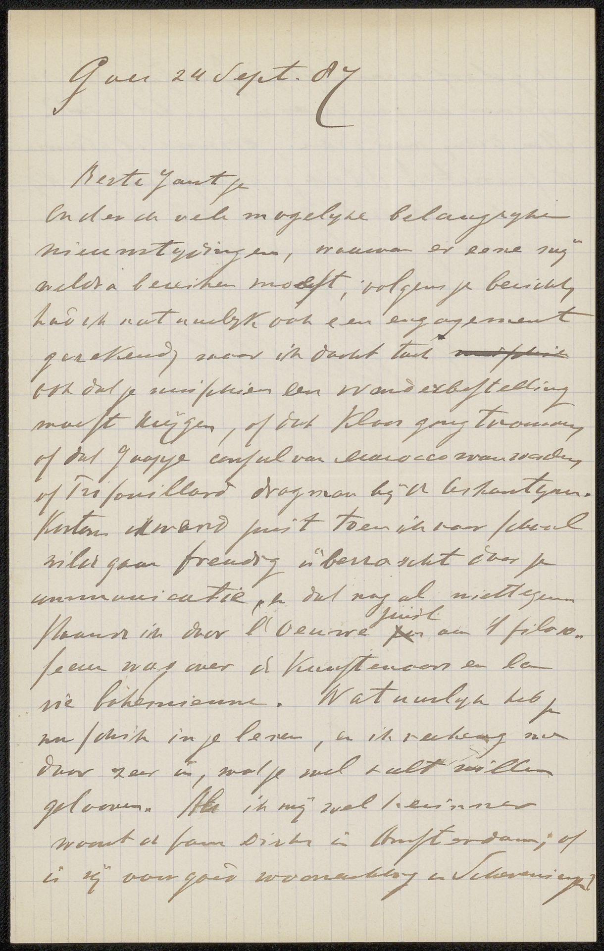 Brief aan Jan Veth by Chap van Deventer