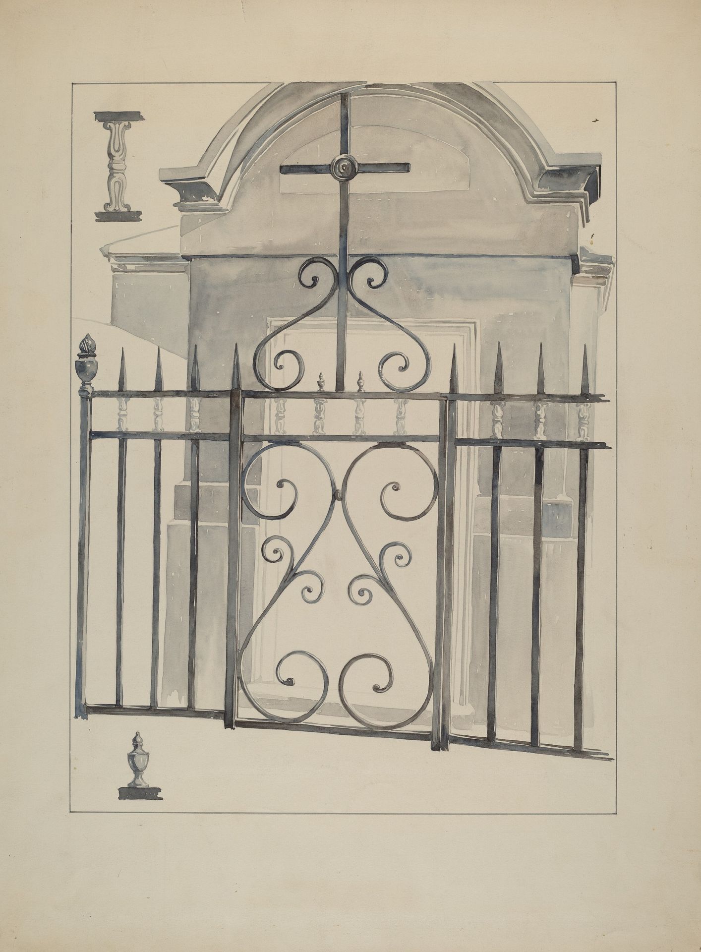 Iron Gate and Fence by Arelia Arbo