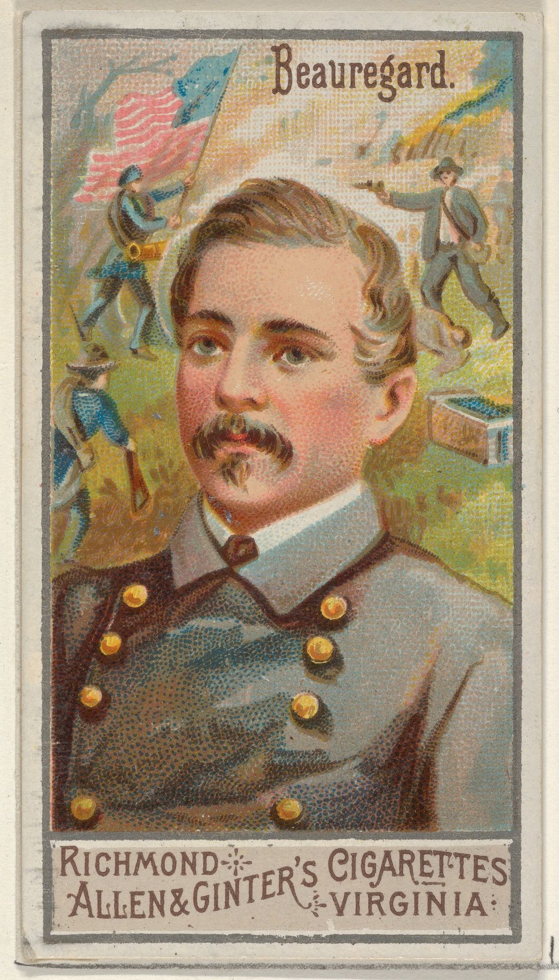 Pierre Gustave Toutant Beauregard, from the Great Generals series (N15) for Allen & Ginter Cigarettes Brands by Allen & Ginter