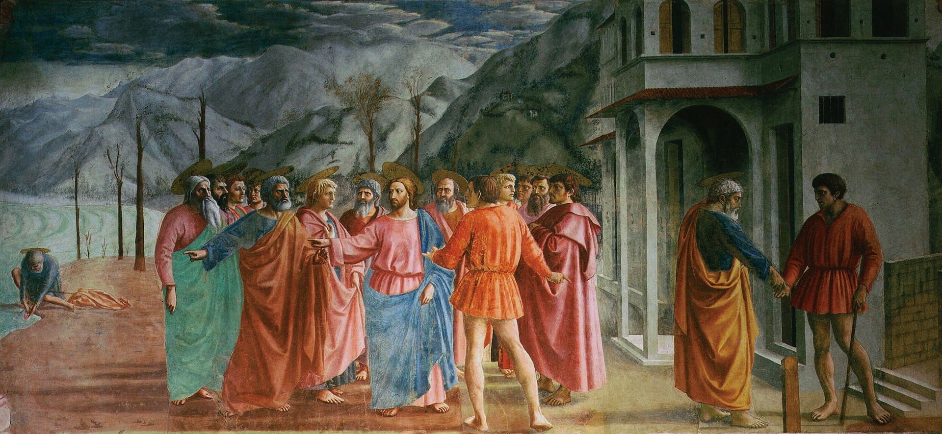 The Tribute Money (Brancacci Chapel) by Masaccio