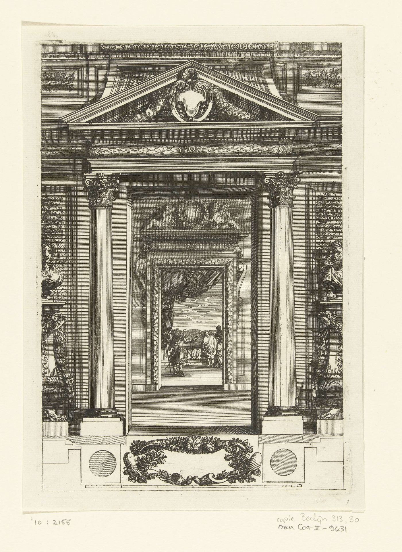 Deuropening met uitzicht op tweede deur by Franz Ertinger