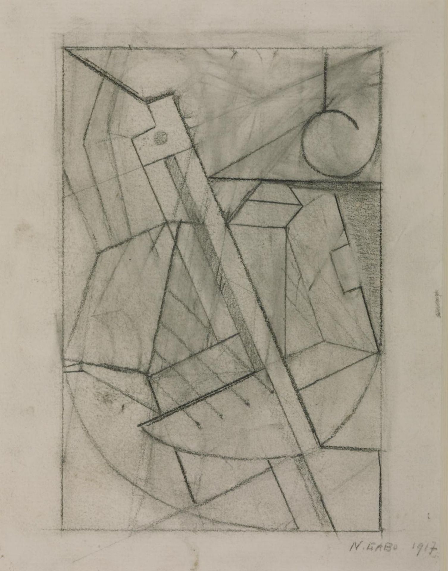 Sketch for Relief Construction by Naum Gabo