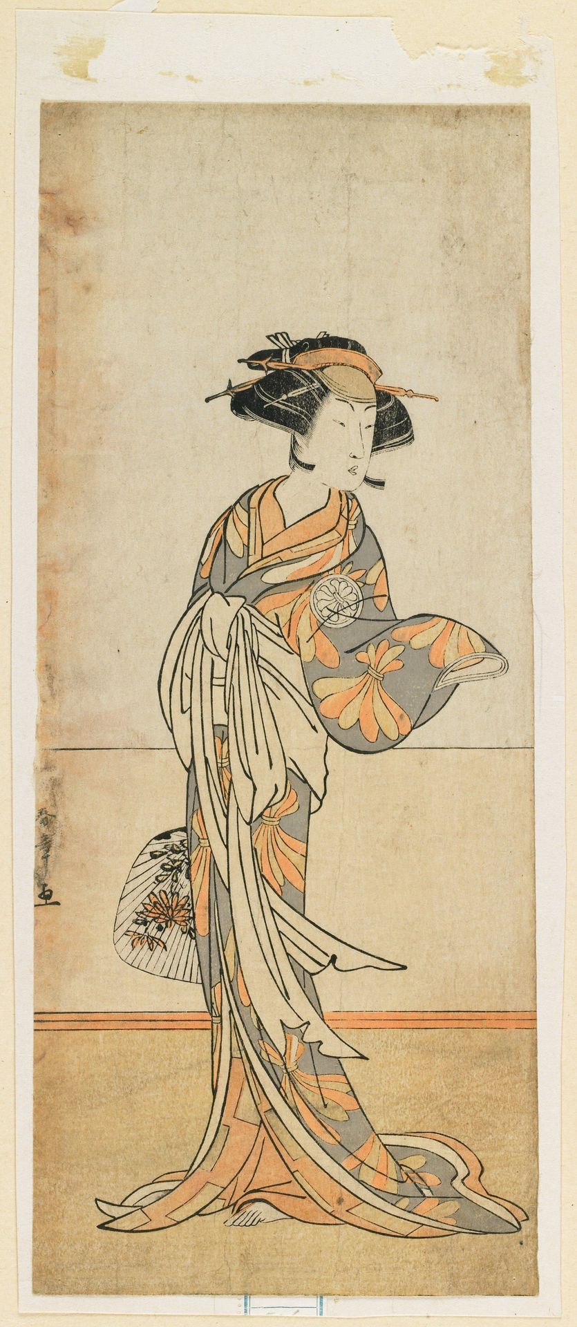 Segawa Kikunoju in a Female Role by Katsukawa Shunsho