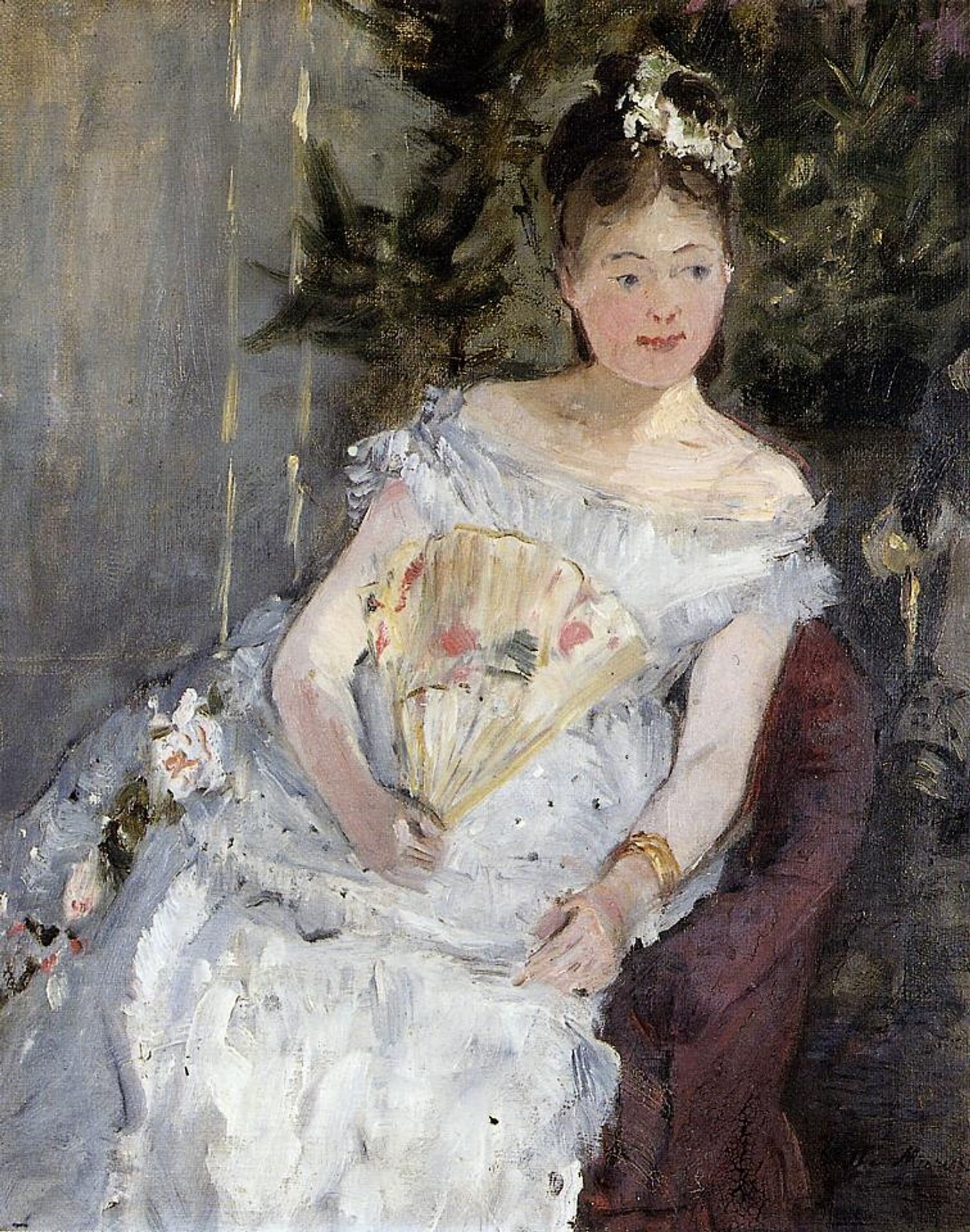 Portrait of Marguerite Carre (also known as Young Girl in a Ball Gown) by Berthe Morisot