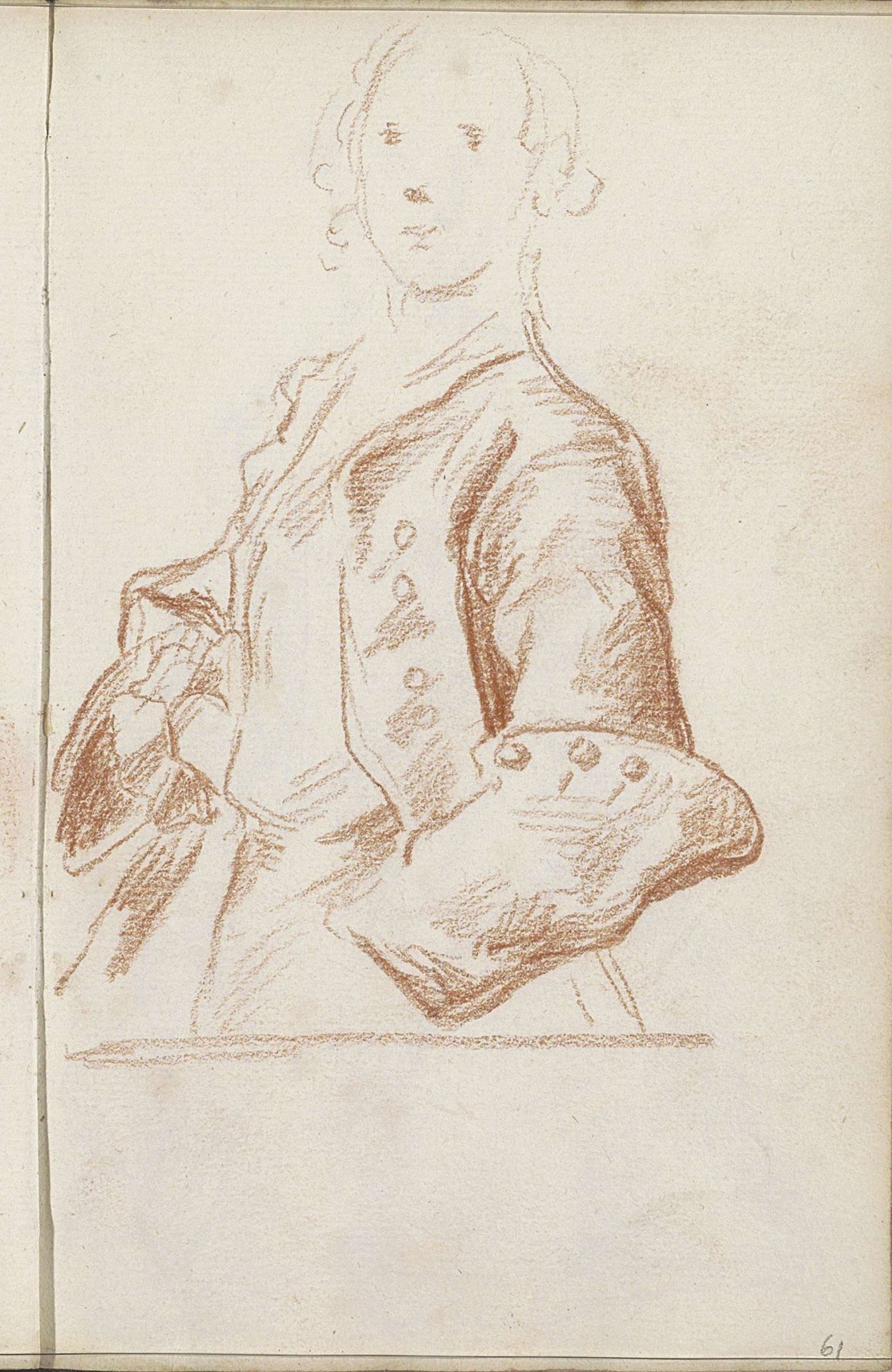 Staande man by Petrus Johannes van Reysschoot