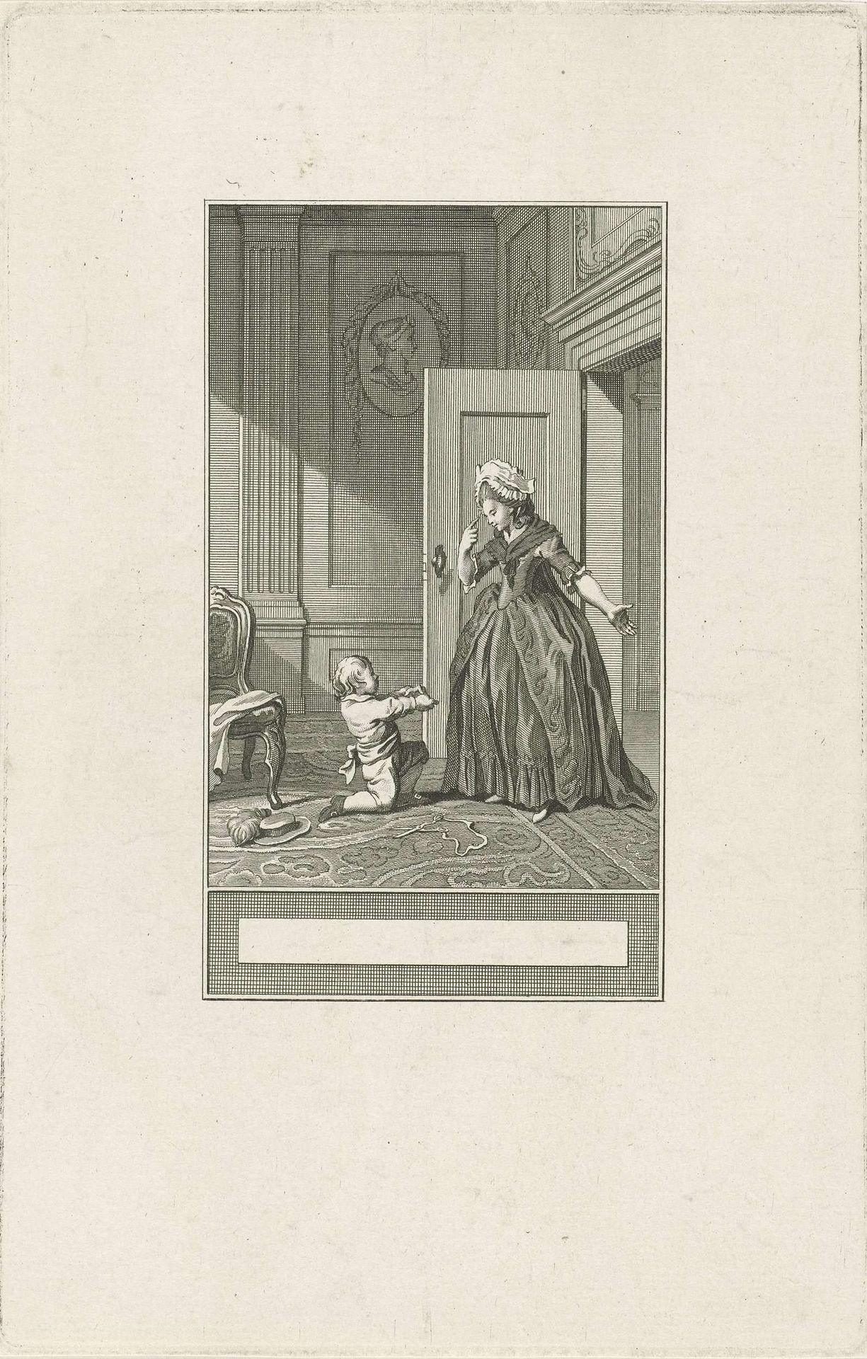 Het kind en de schaar by Noach van der (II) Meer