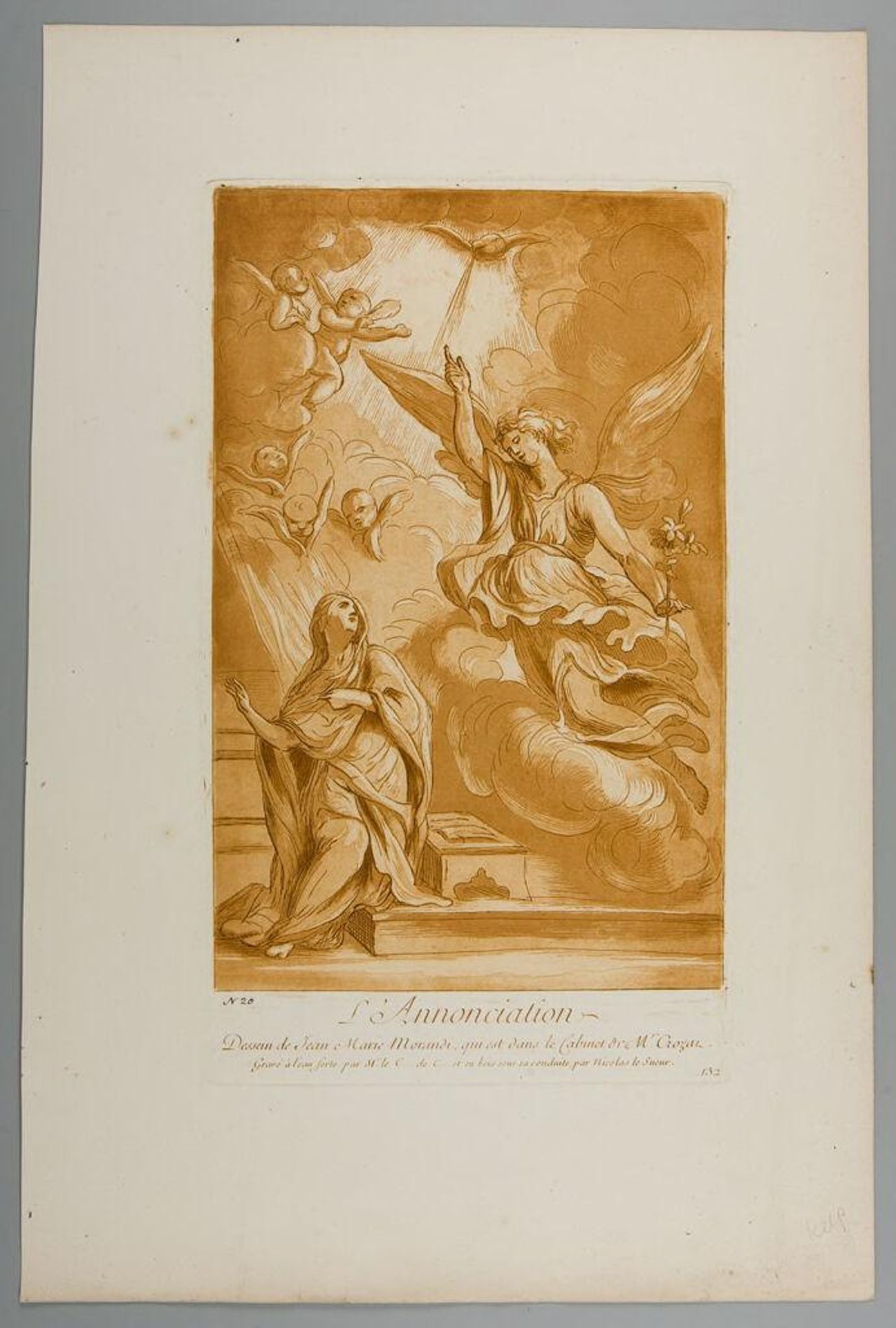 Annunciation by A. Claude Philippe de ThubiÃ¨res comte de Caylus