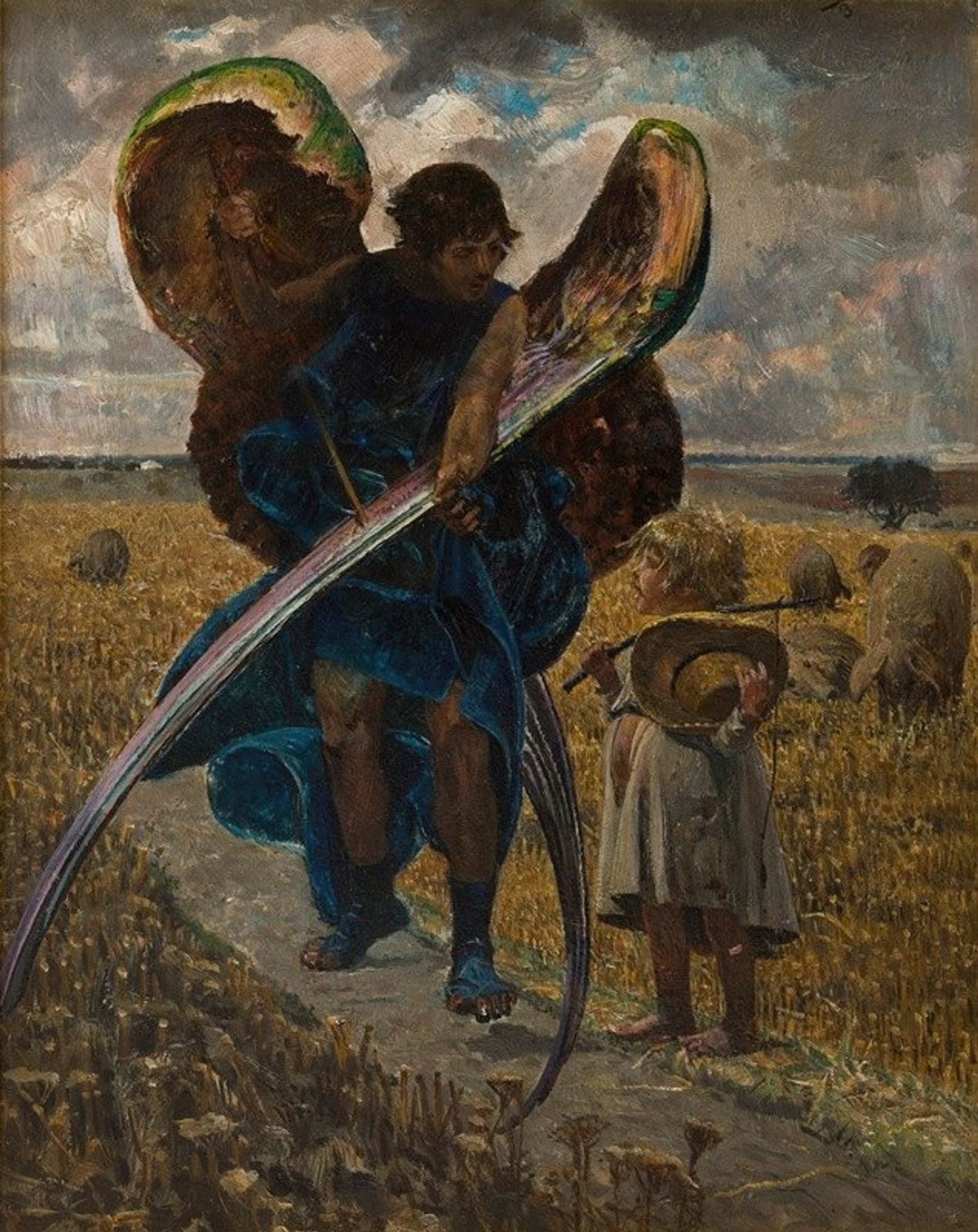 Following the Angel – Triptych by Jacek Malczewski