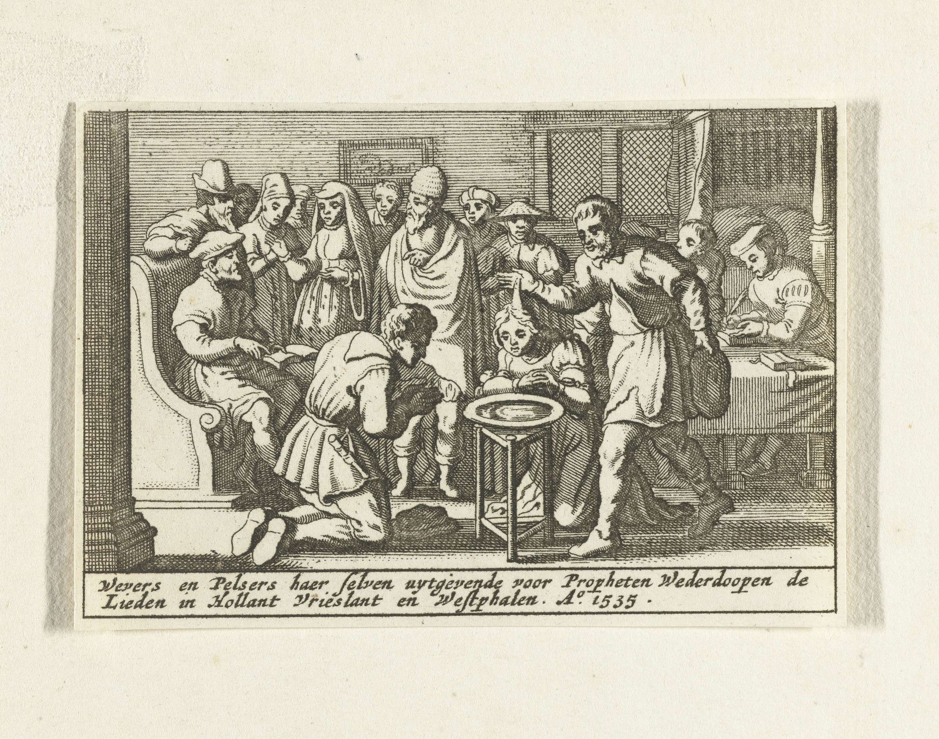 Doop der wederdopers, 1535 by Pieter Hendricksz. Schut