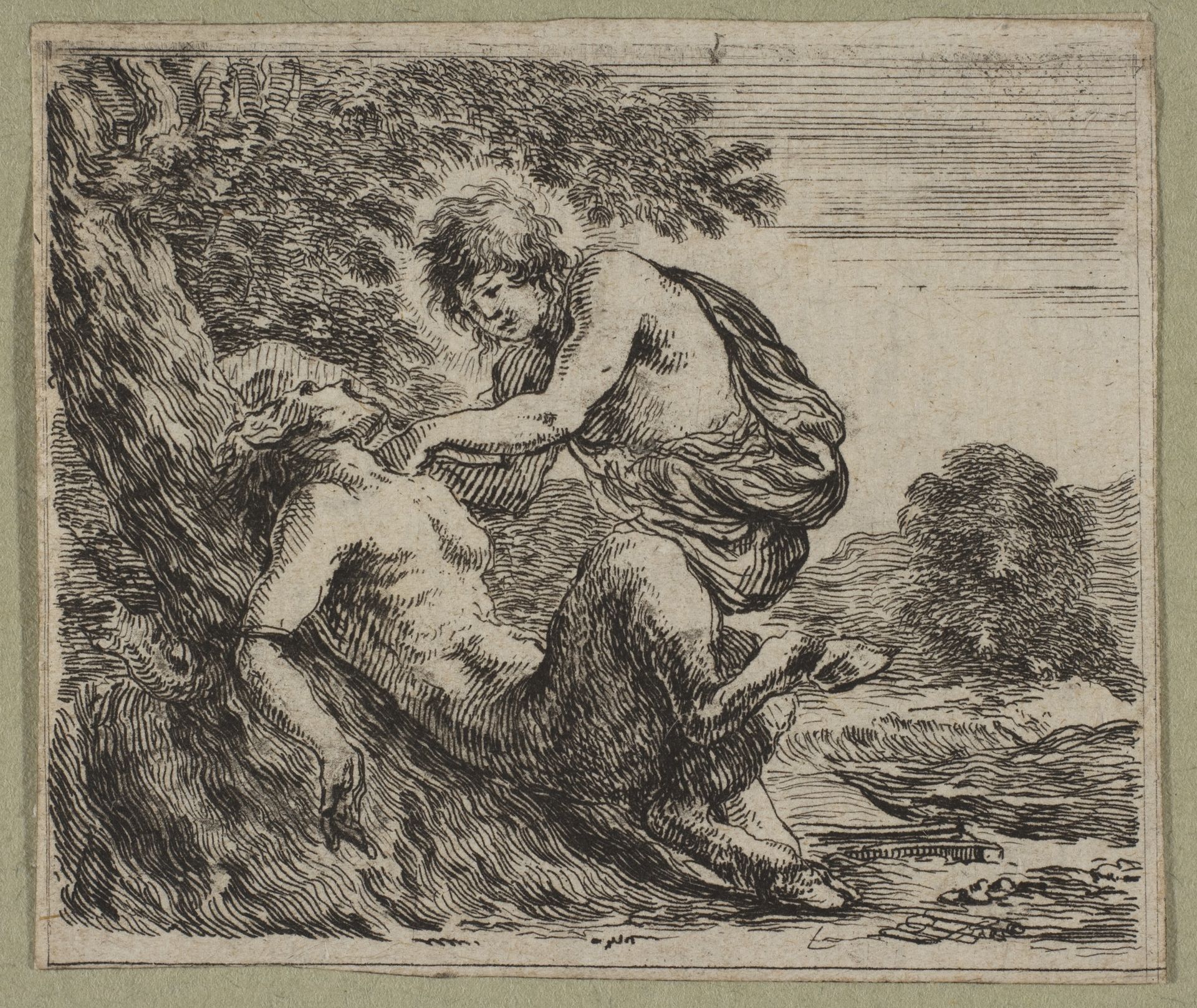 Apollon et Marsyas by Stefano della Bella