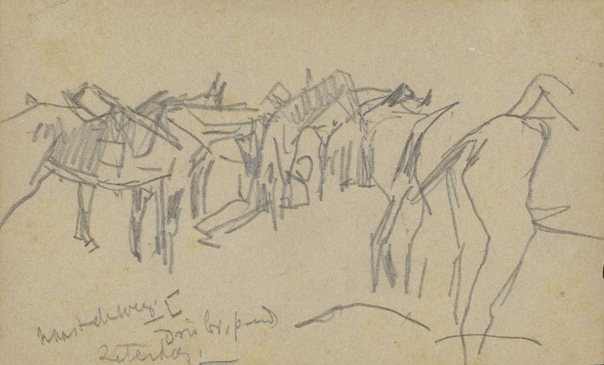 Landschap met paarden by George Hendrik Breitner