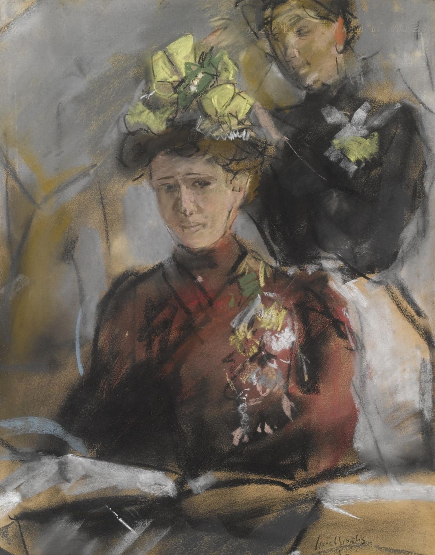 At the Modiste by Isaac Israels
