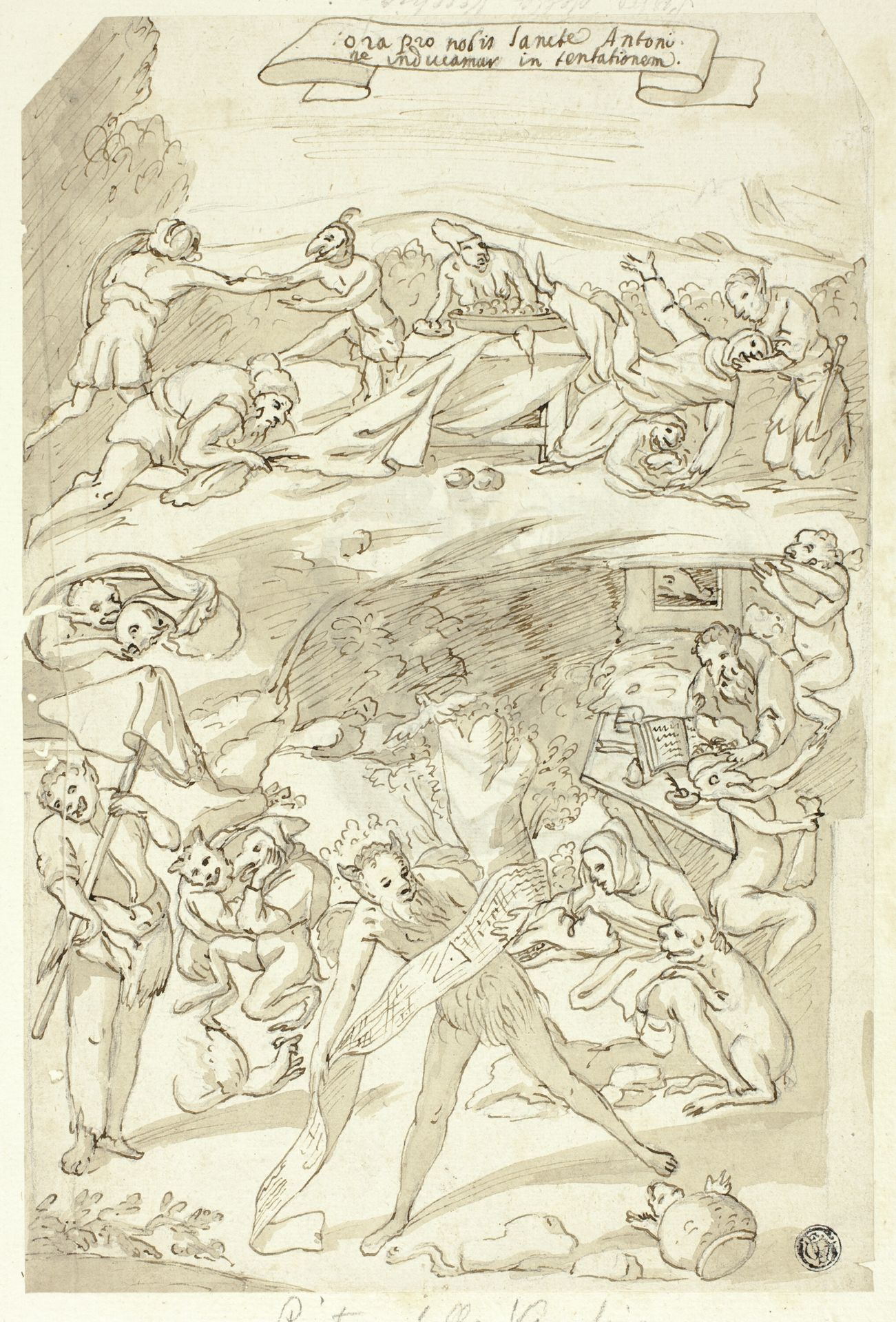 Temptation of Saint Anthony by Pietro della Vecchia