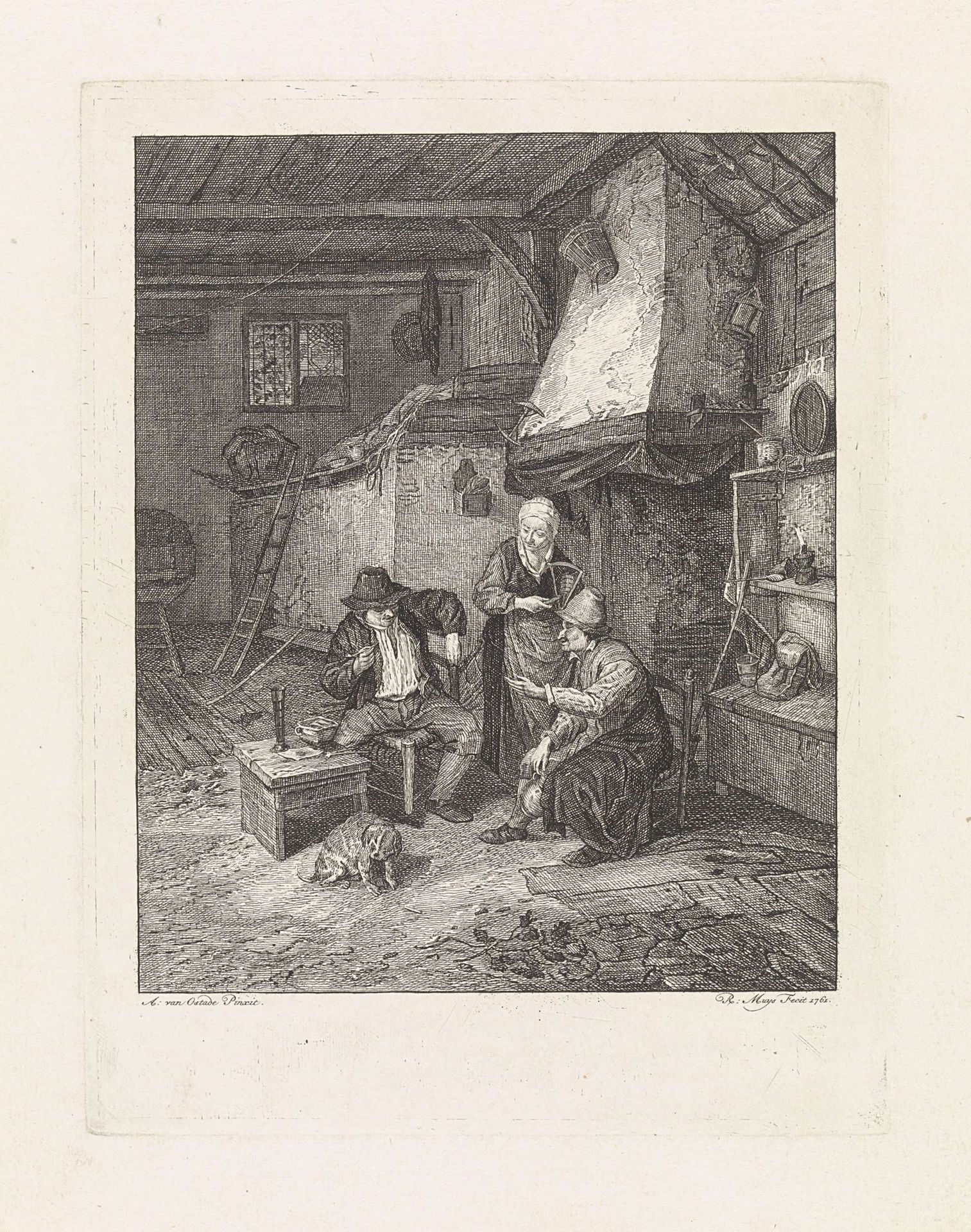 Boereninterieur by Robbert Muys