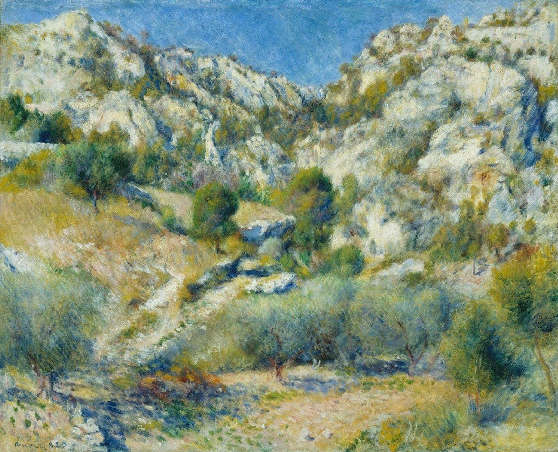 Rocky Crags at L’Estaque by Pierre-Auguste Renoir