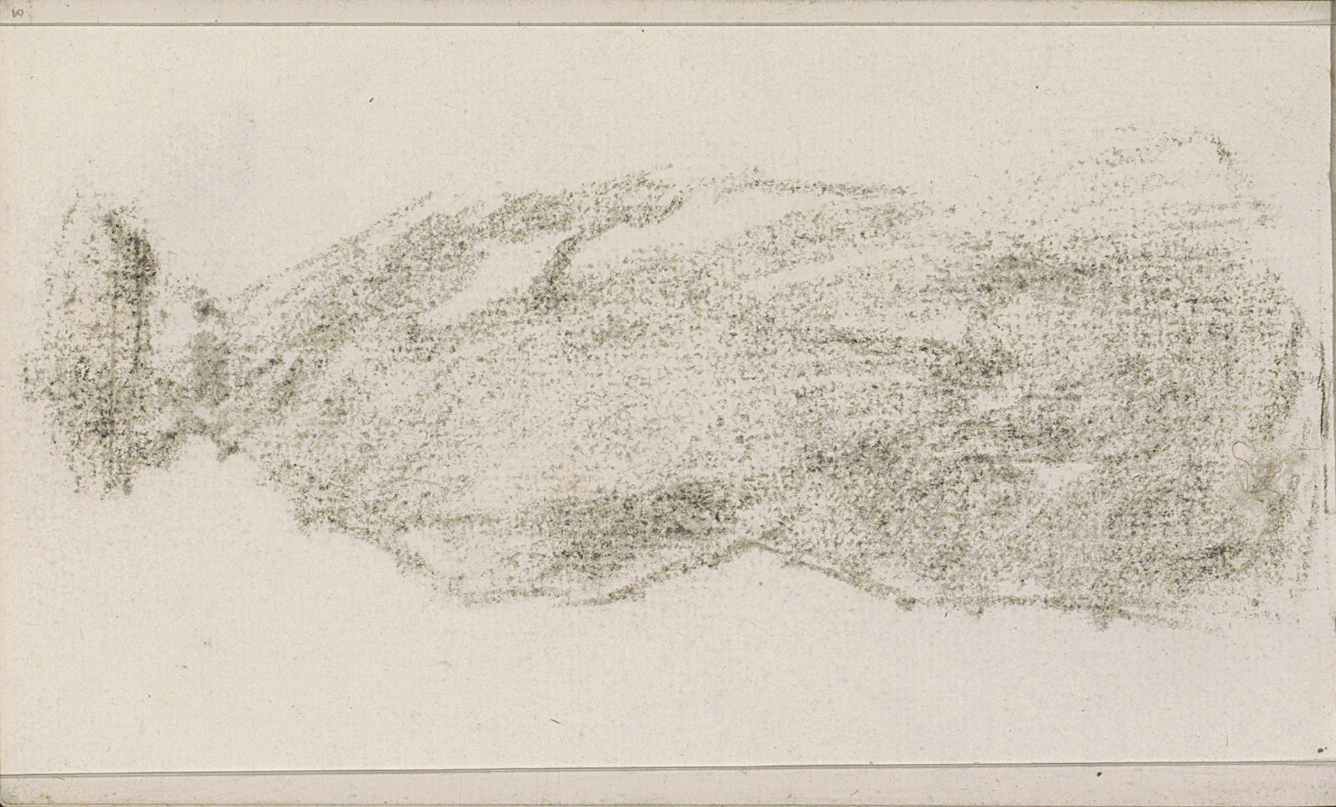 Abklatsch van de krijttekening op pagina 11 by Isaac Israels