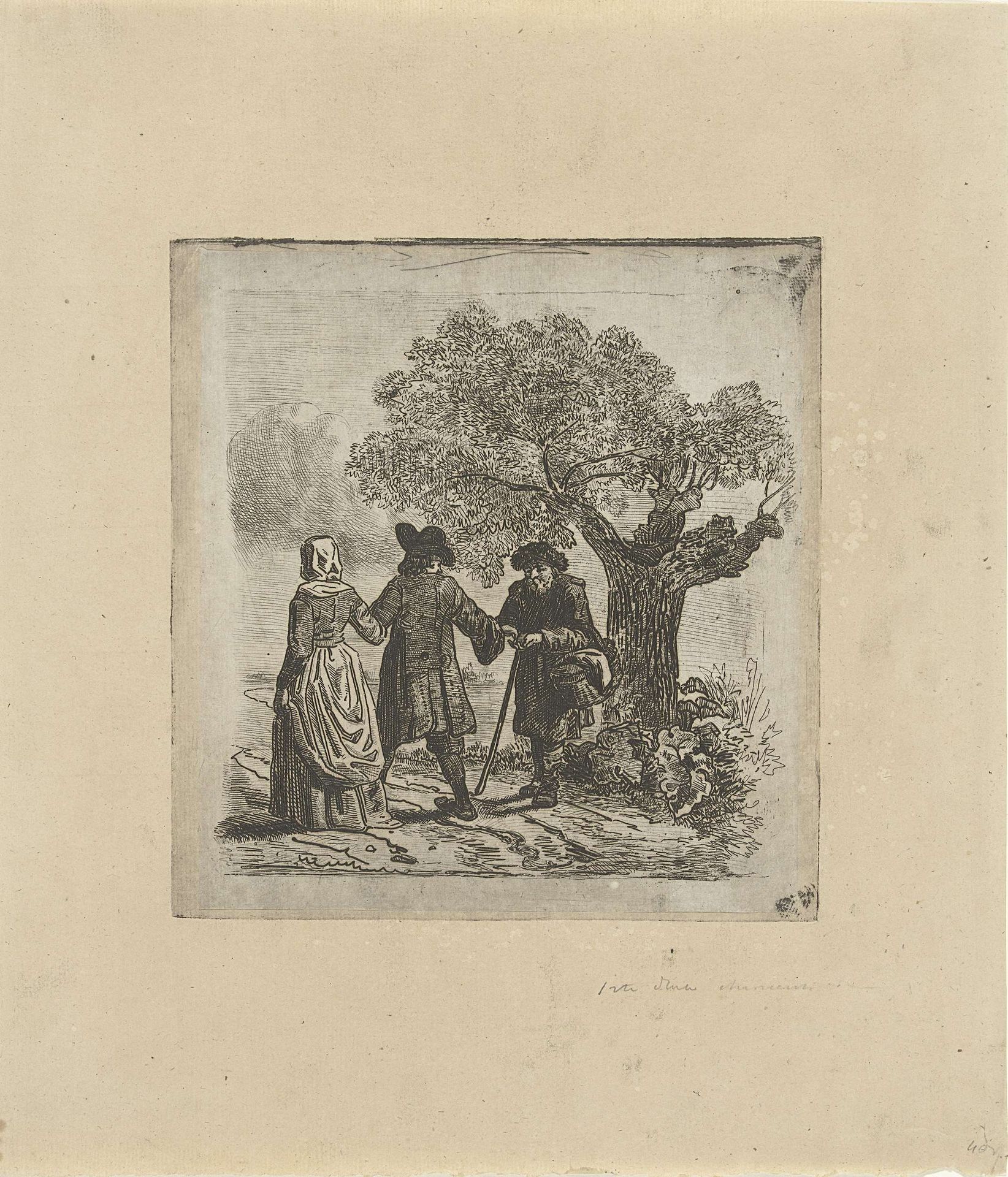 Bedelaar aan de rand van de weg by Reinier Craeyvanger