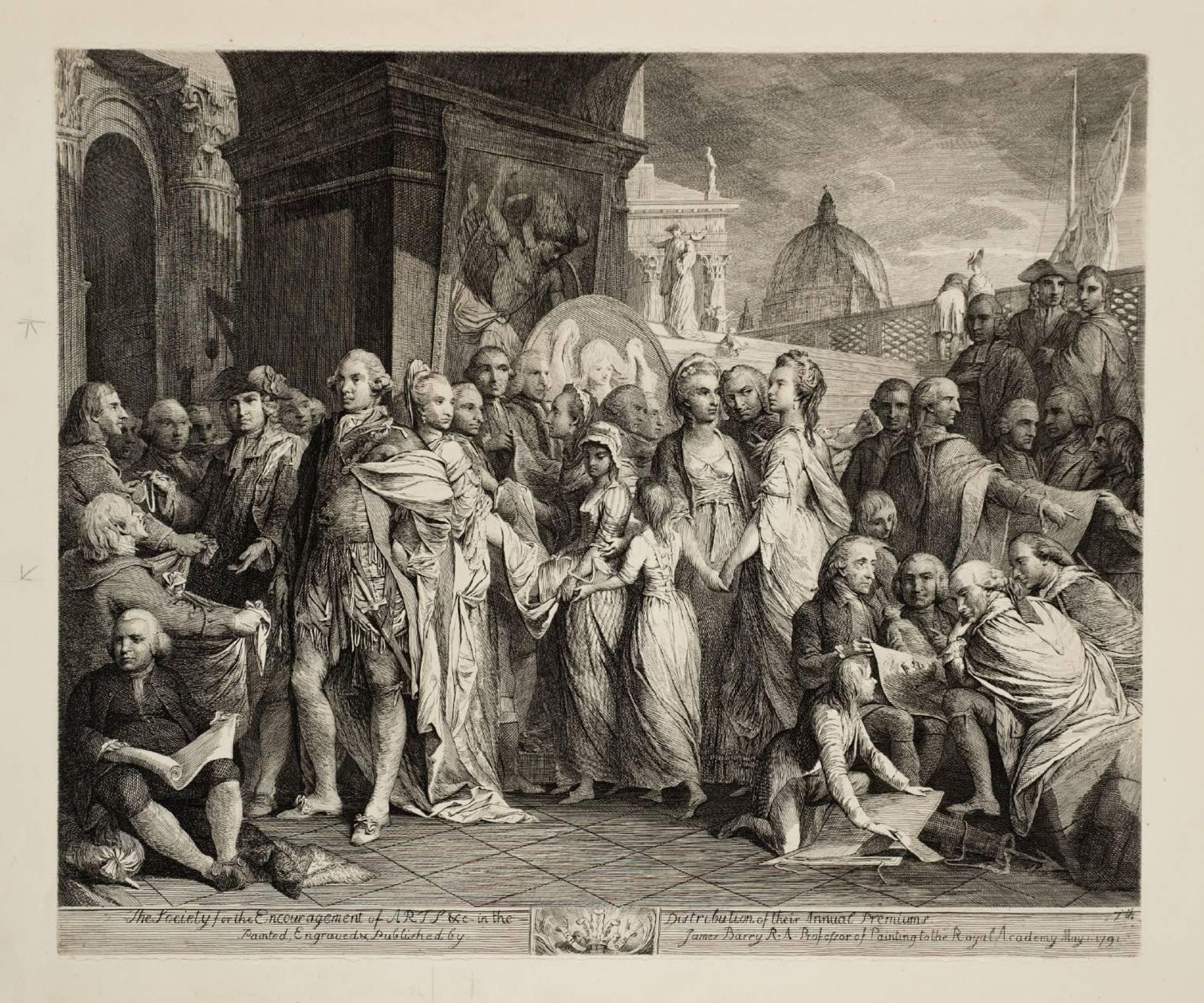 The Distribution of Premiums in the Society of Arts by James Barry