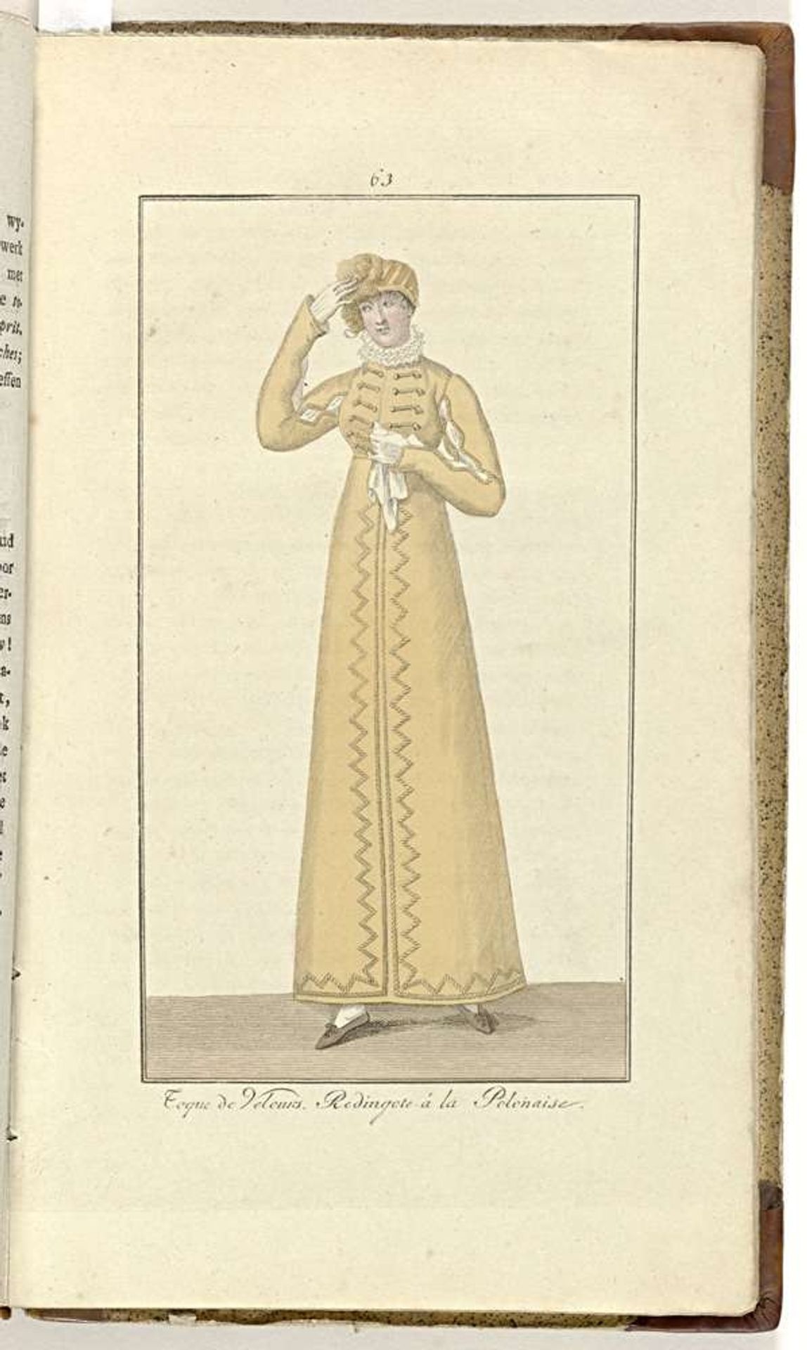 Elegantia, of tijdschrift van mode, luxe en smaak voor dames, December 1808, No. 63: Toque de velours... by Anonymous