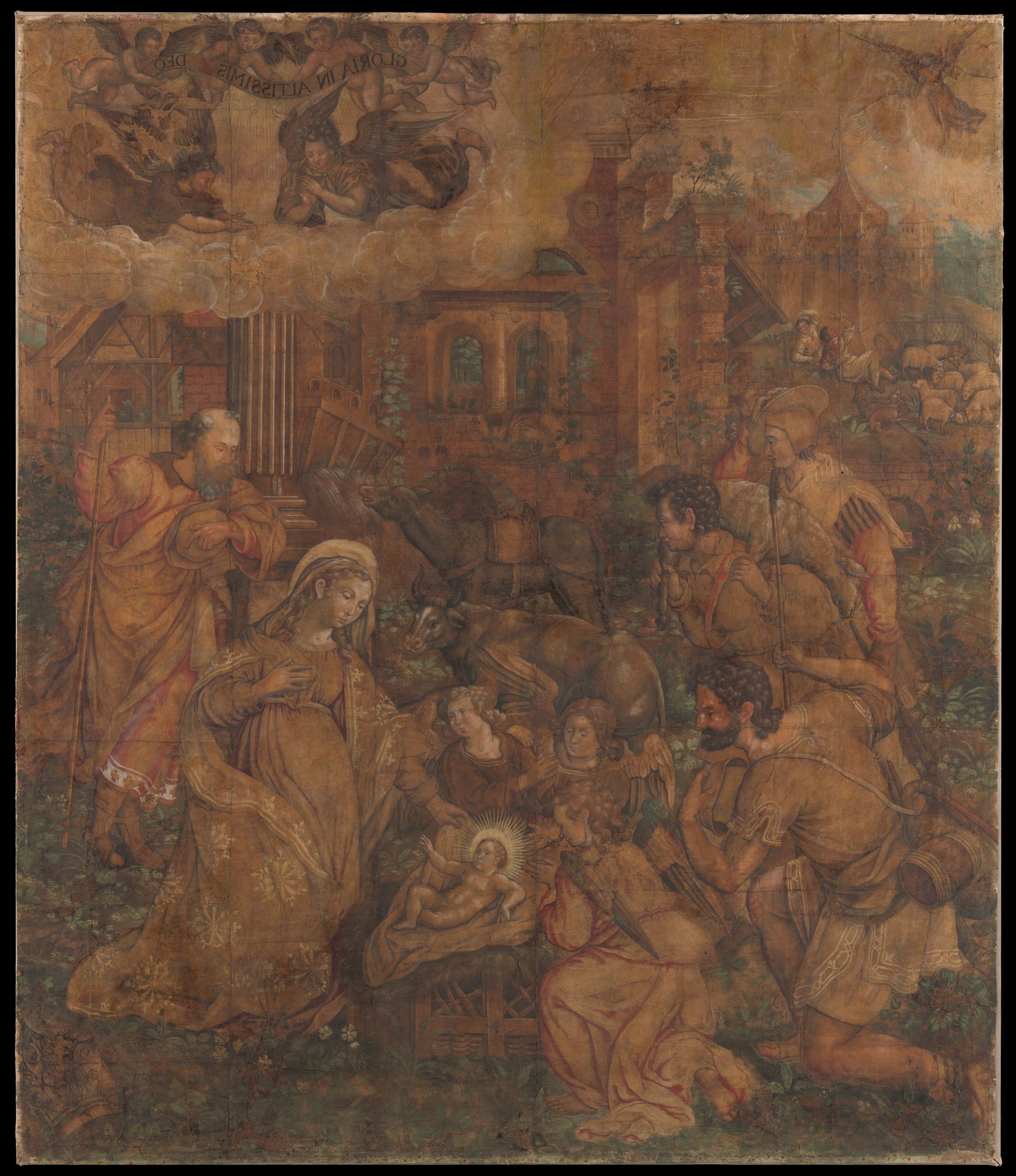 The Adoration of the Shepherds (Cartoon) by Anonymous