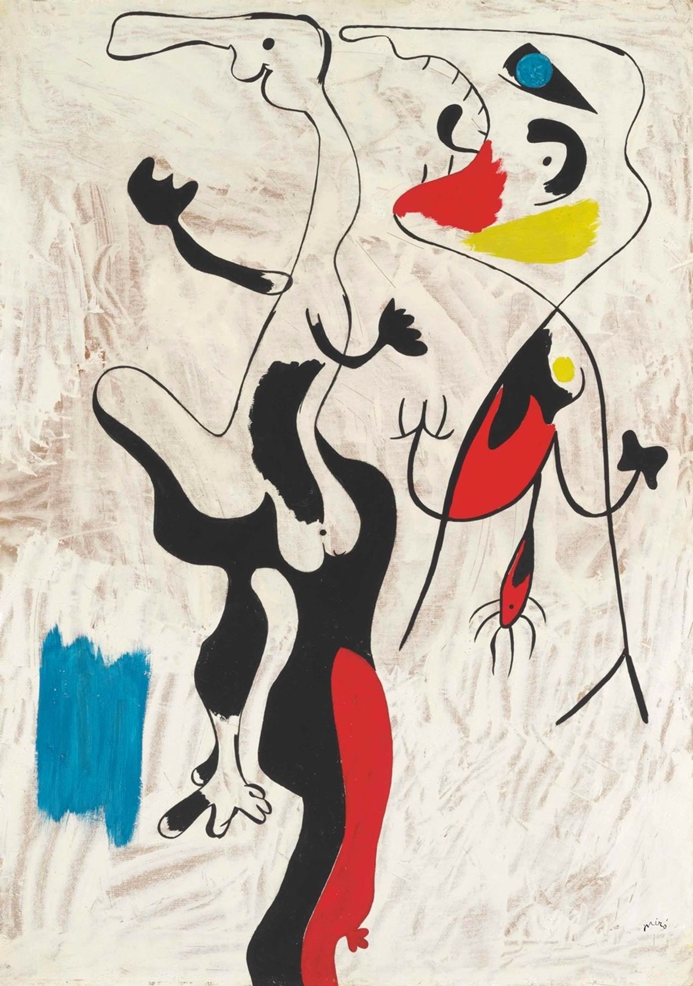 Homme et femme by Joan Miró