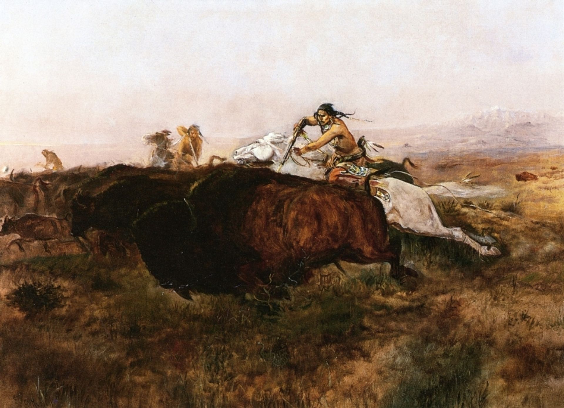 Buffalo Hunt # 10 by Charles M. Russell