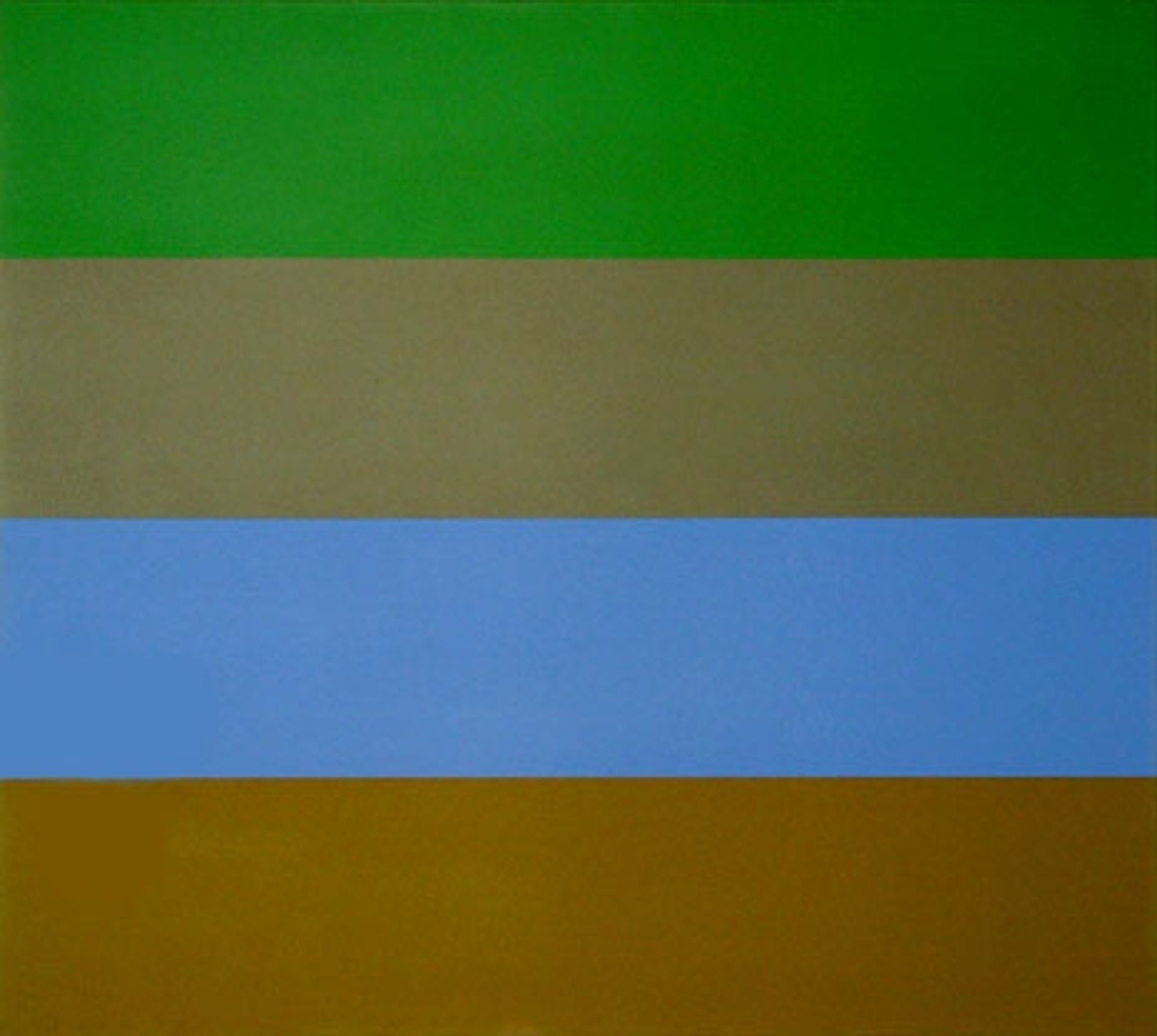 Vert, Brun, Bleu, et Ochre by Yves Gaucher