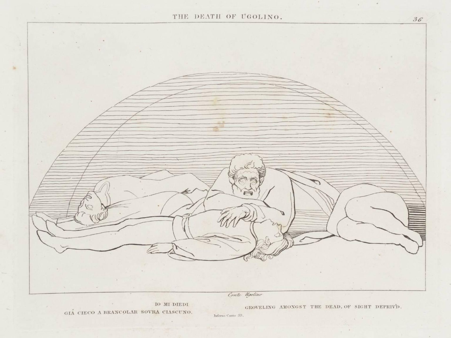 The Death of Ugolino by John Flaxman