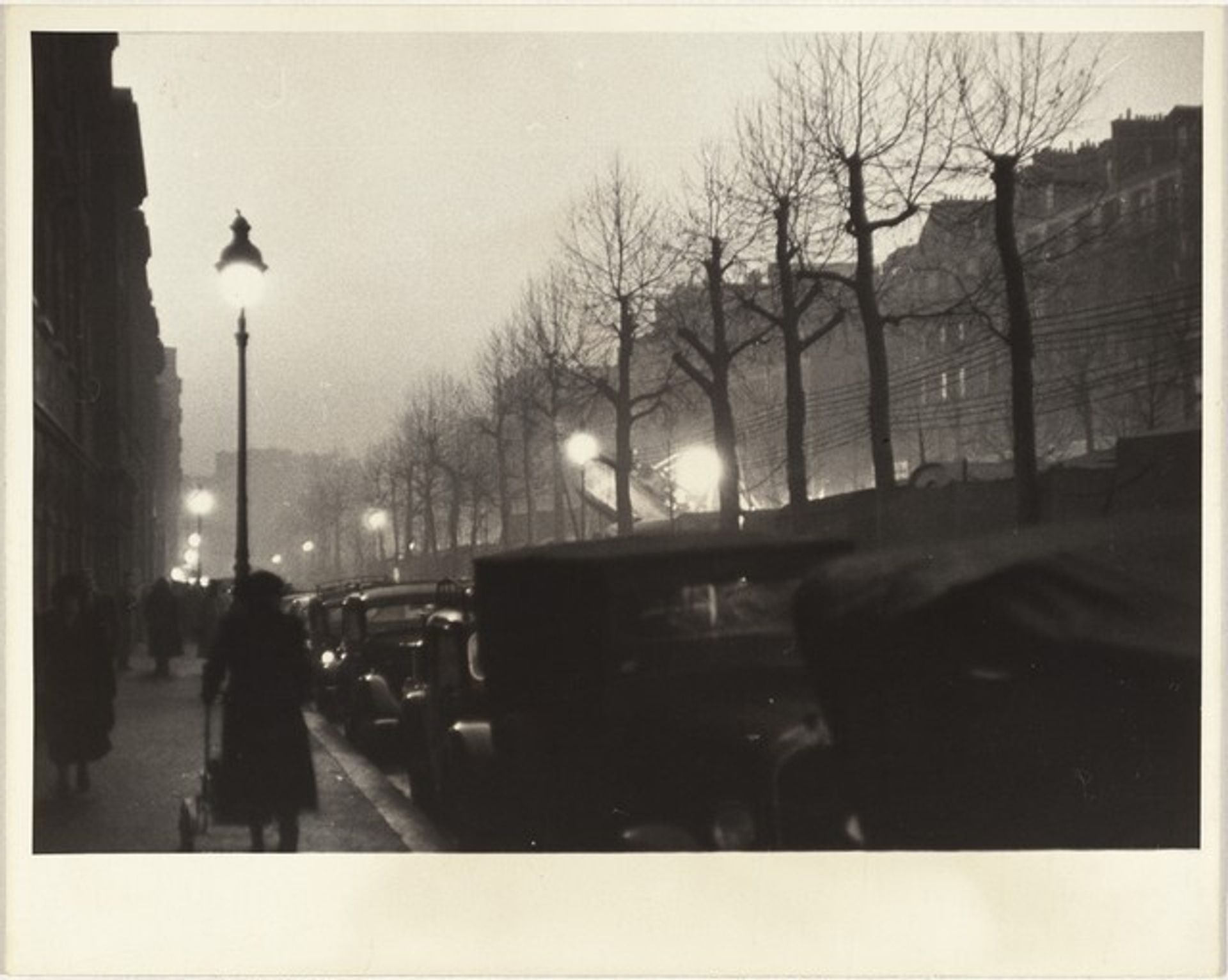 Street at night, Paris by Robert Frank