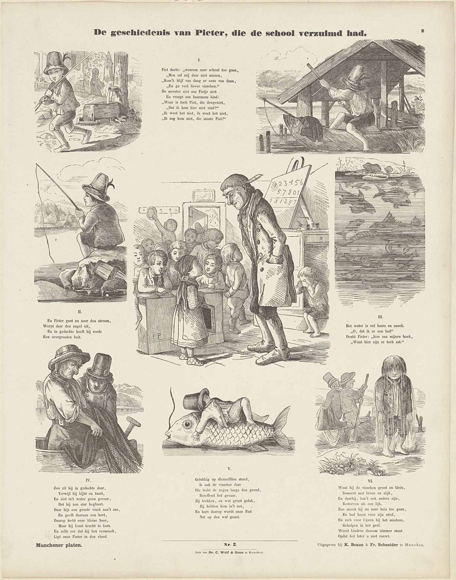 De geschiedenis van Pieter, die de school verzuimd had by Franz Graf von Pocci