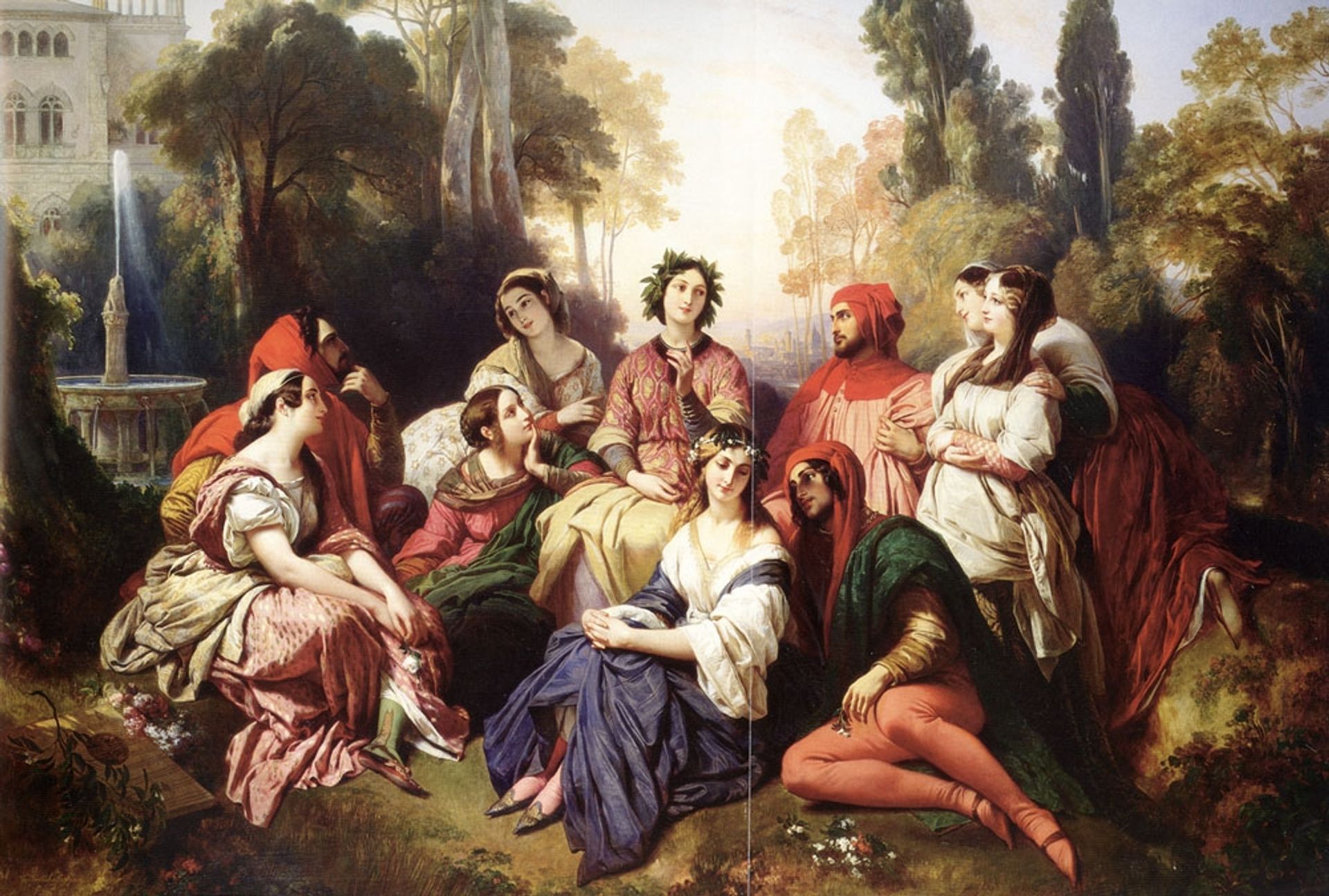 The Decameron by Franz Xaver Winterhalter
