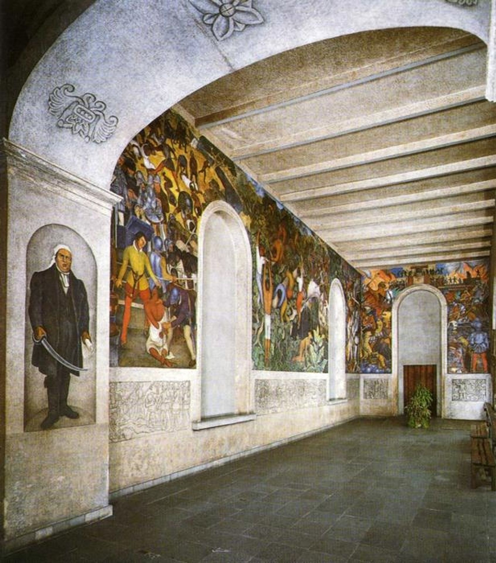 Conquest and Revolution by Diego Rivera