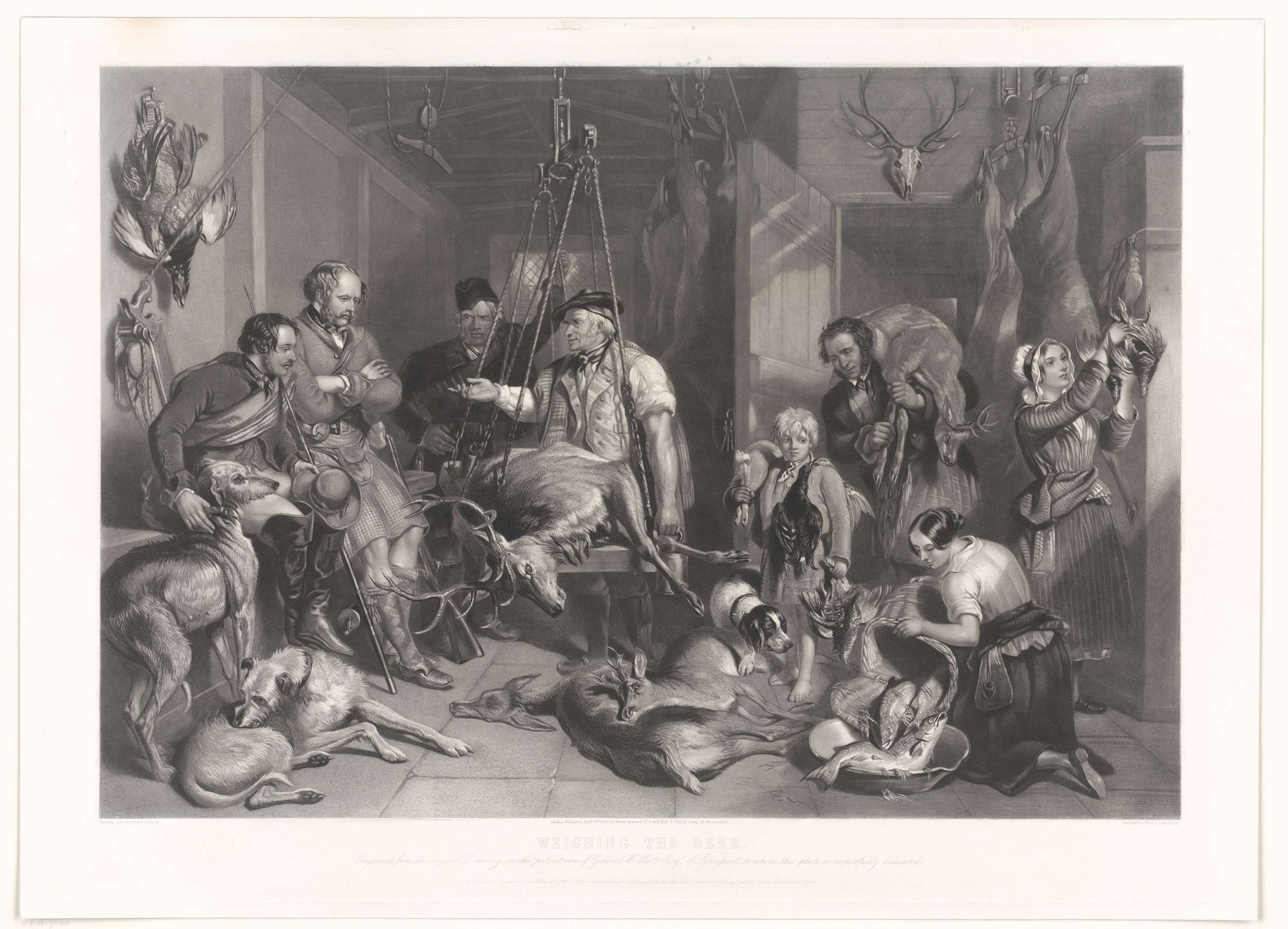"Weighing the Deer." by Thomas Lewis Atkinson
