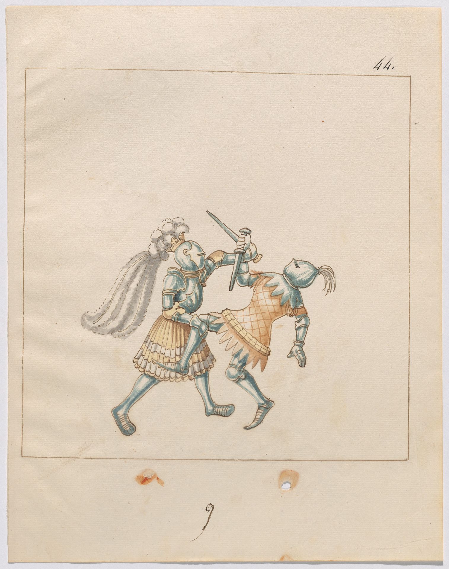 Foot Combat with Daggers by Anonymous
