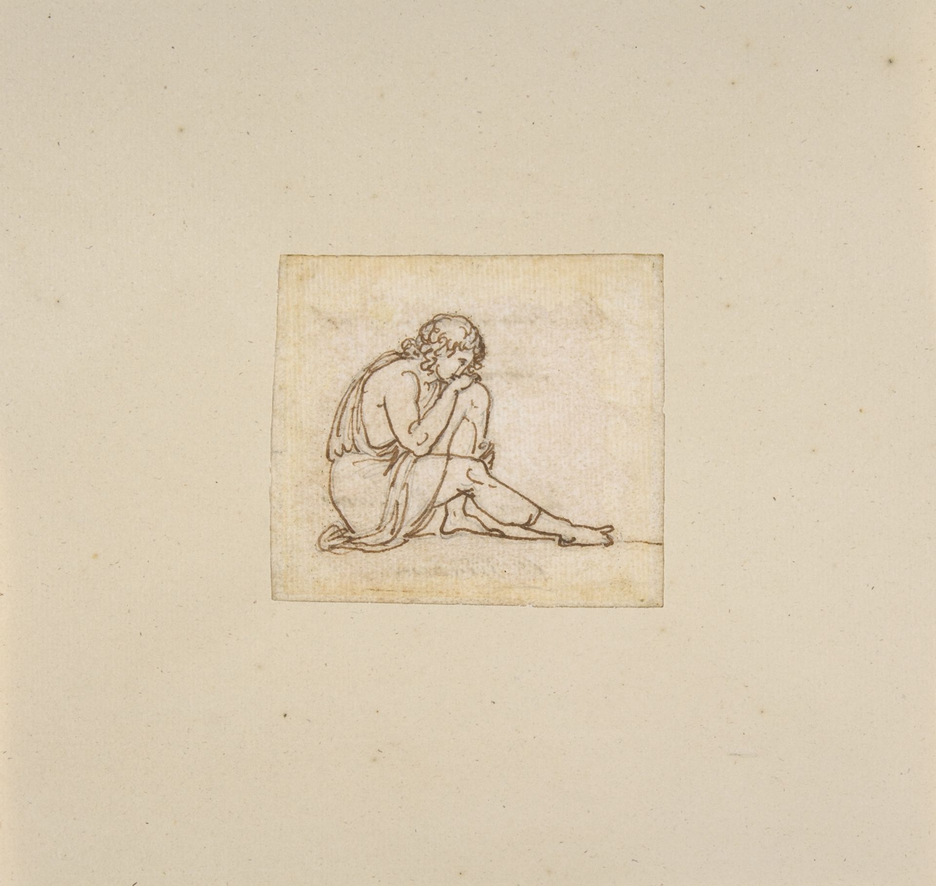 A Seated Youth by Bertel Thorvaldsen
