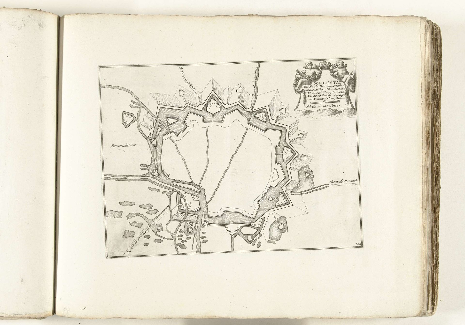 Plattegrond van Schlettstadt, ca. 1702 by Anonymous
