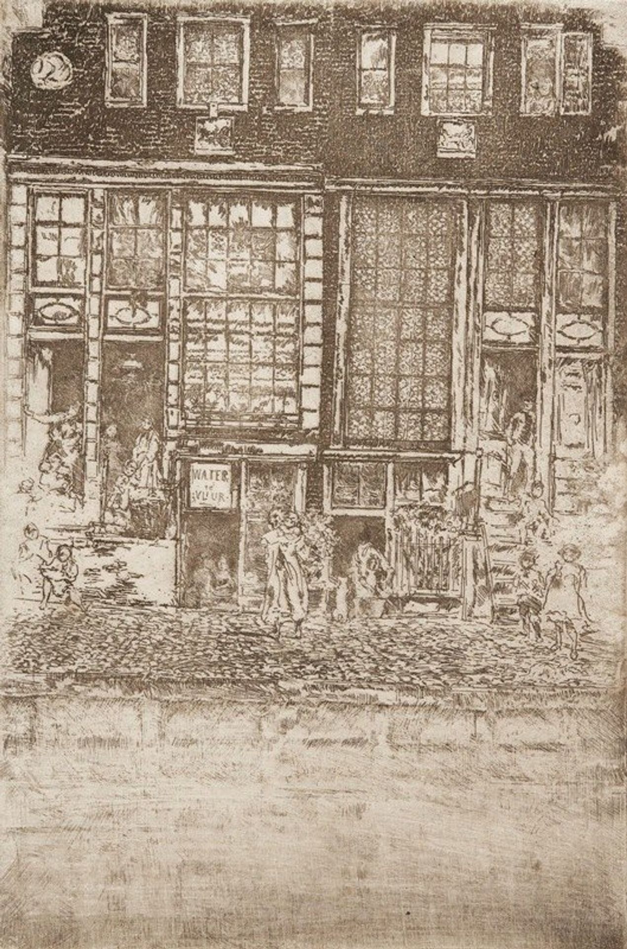 The Embroidered Curtain by James Abbott McNeill Whistler