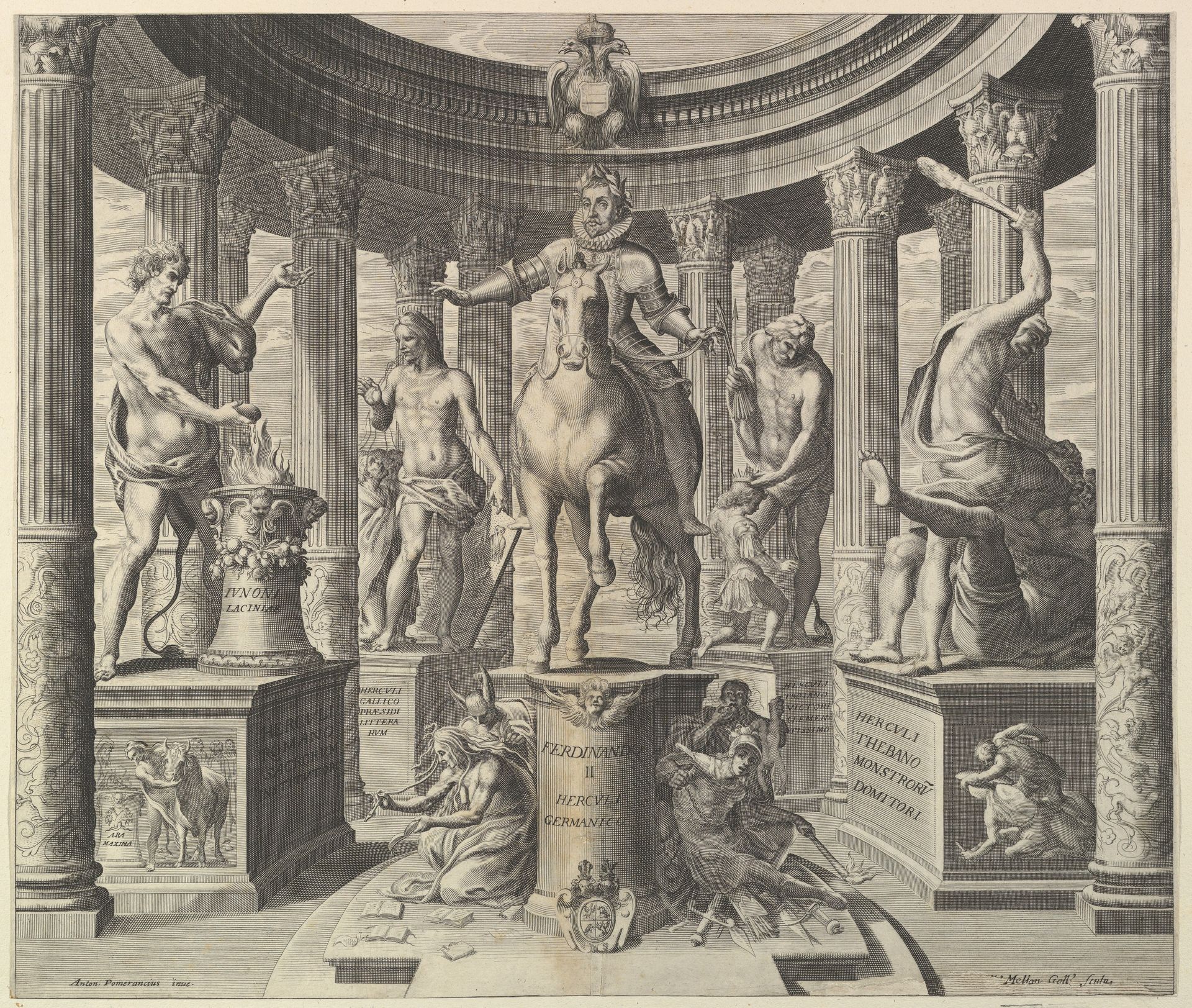 Allegory on the Glory of  Emperor Ferdinand II by Antonio Circignano or Circignani
