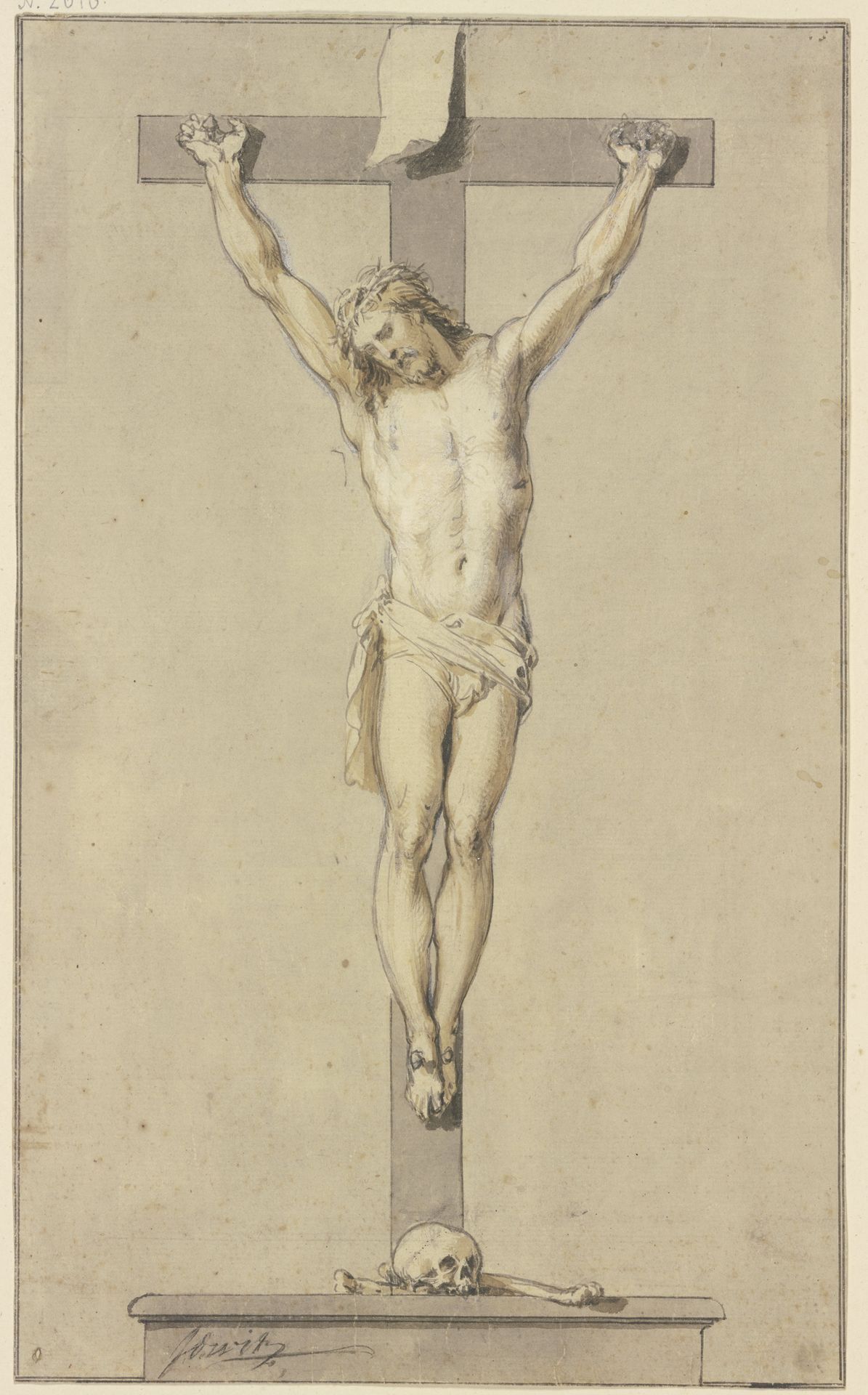 Christ on the cross by Jacob de Wit
