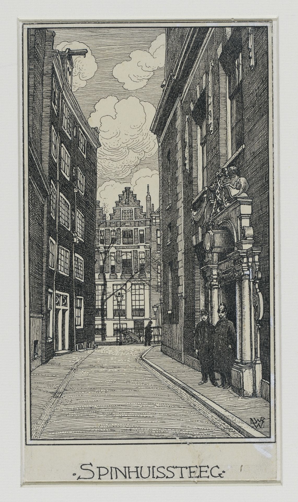 Spinhuissteeg te Amsterdam by Willem Wenckebach