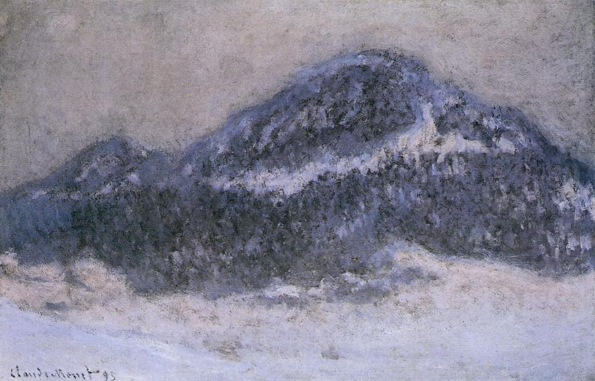 Mount Kolsaas in Misty Weather by Claude Monet